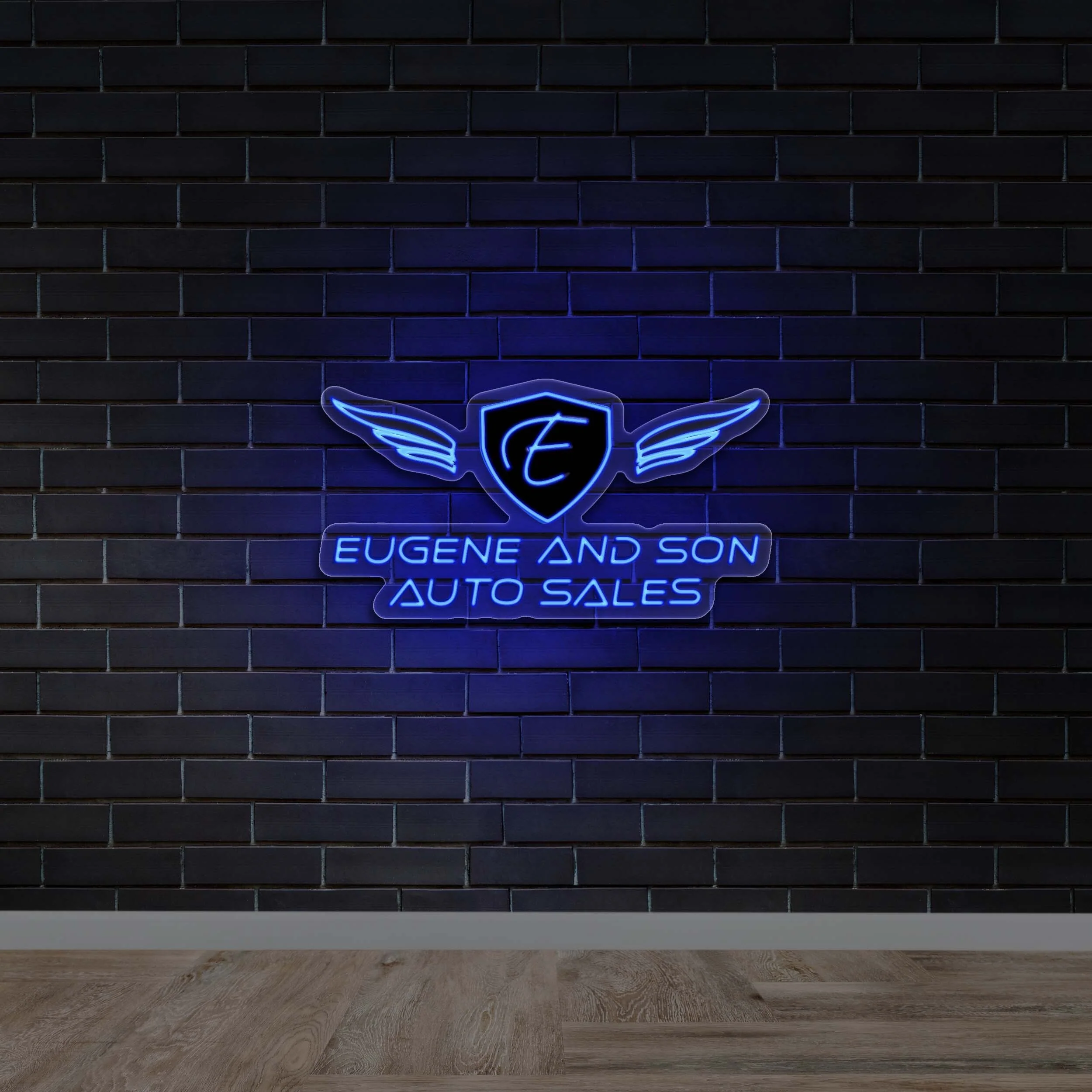EUGENE AND SON AUTO SALES | 3rd Version - Premium Neon Artwork
