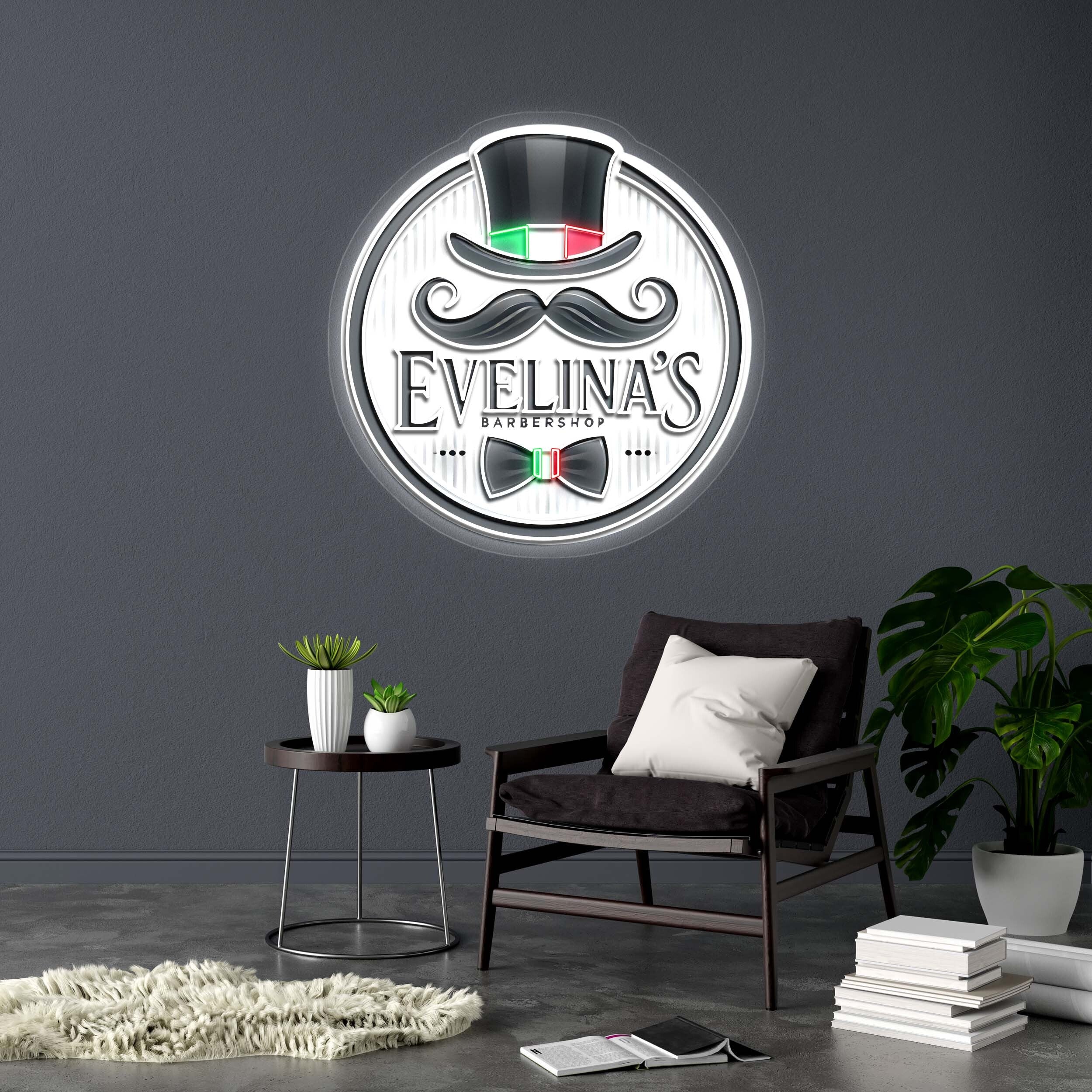 EVELINA'S BARBERSHOP - Premium Neon Artwork