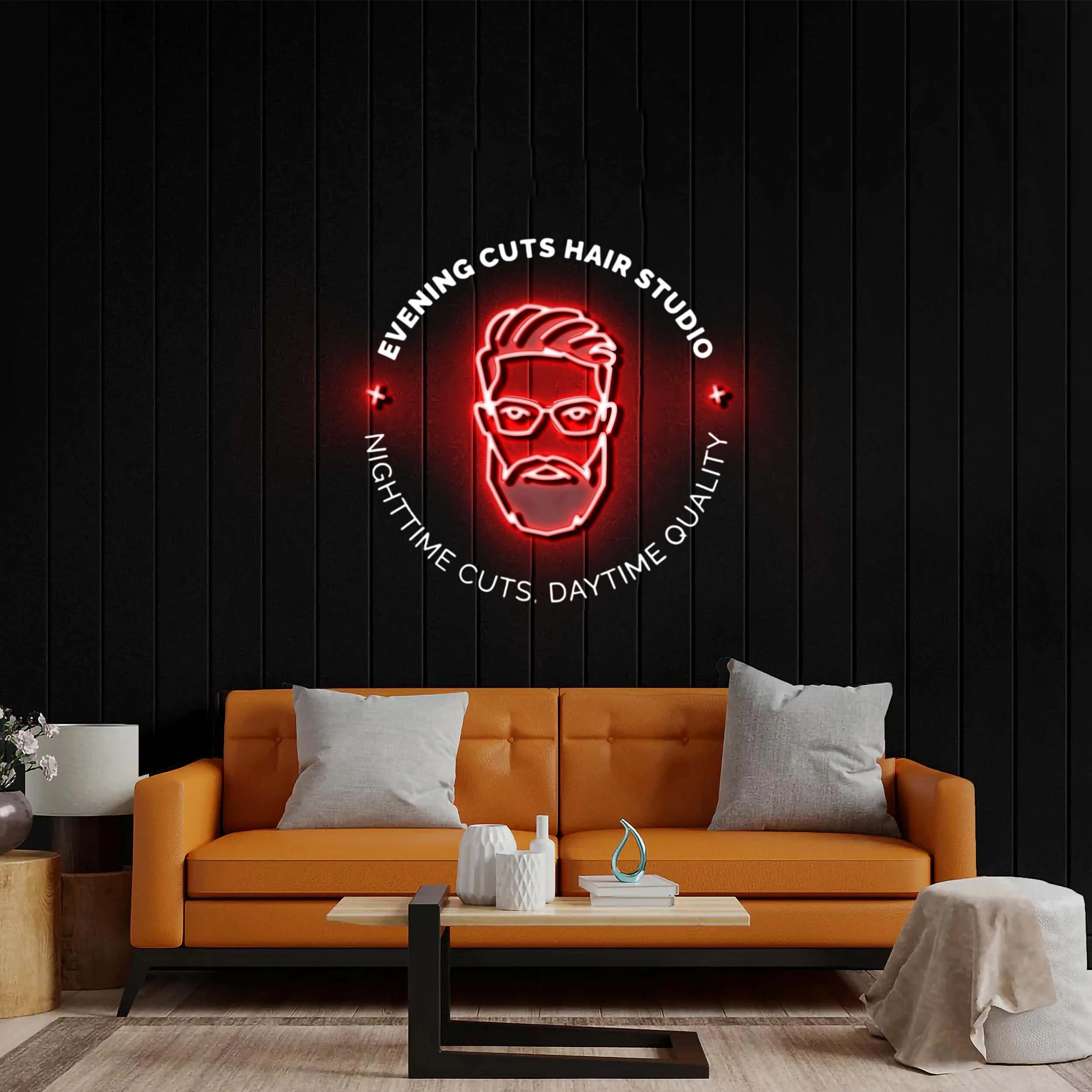 Evening Cuts - Premium Neon Artwork