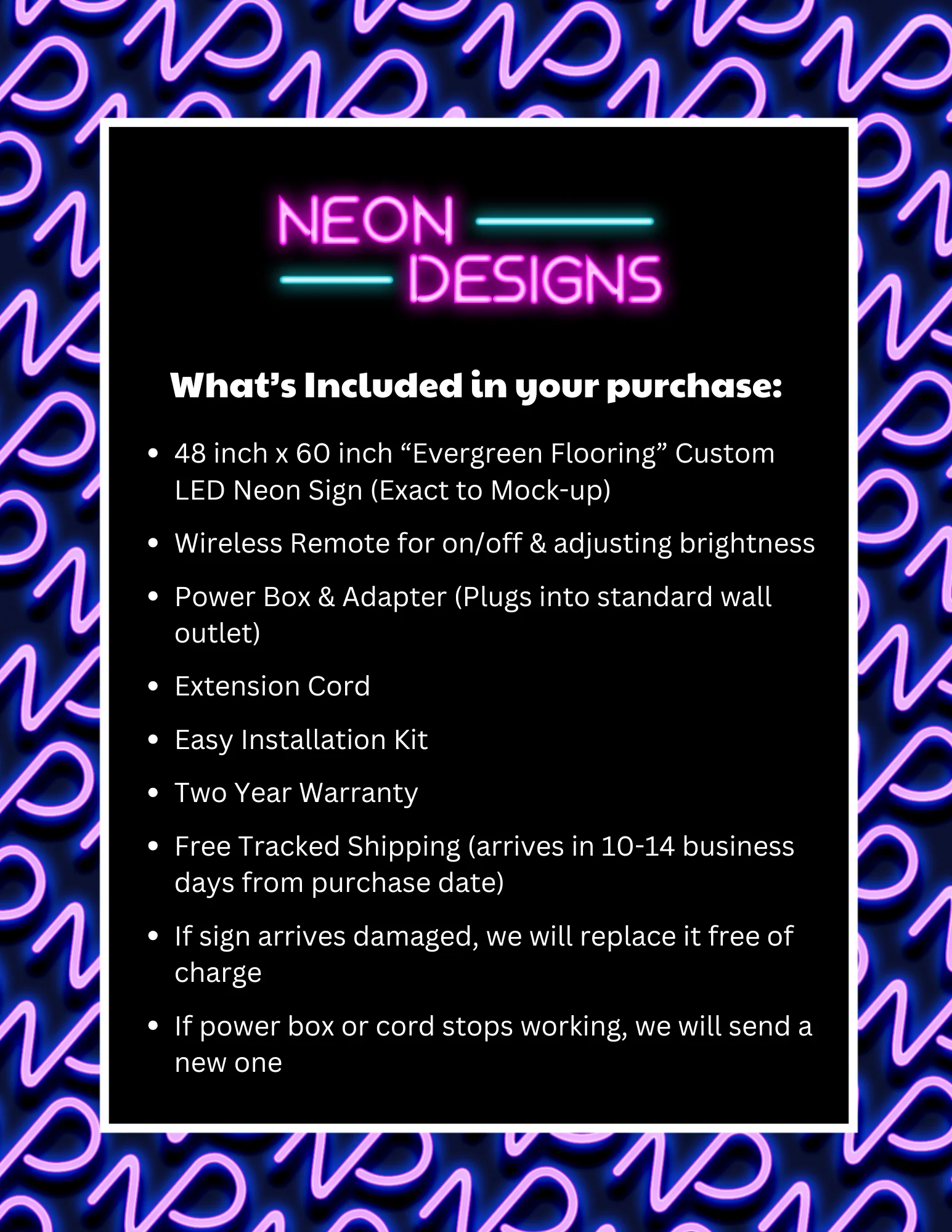 Evergreen Flooring - Premium Neon Artwork - Image 2