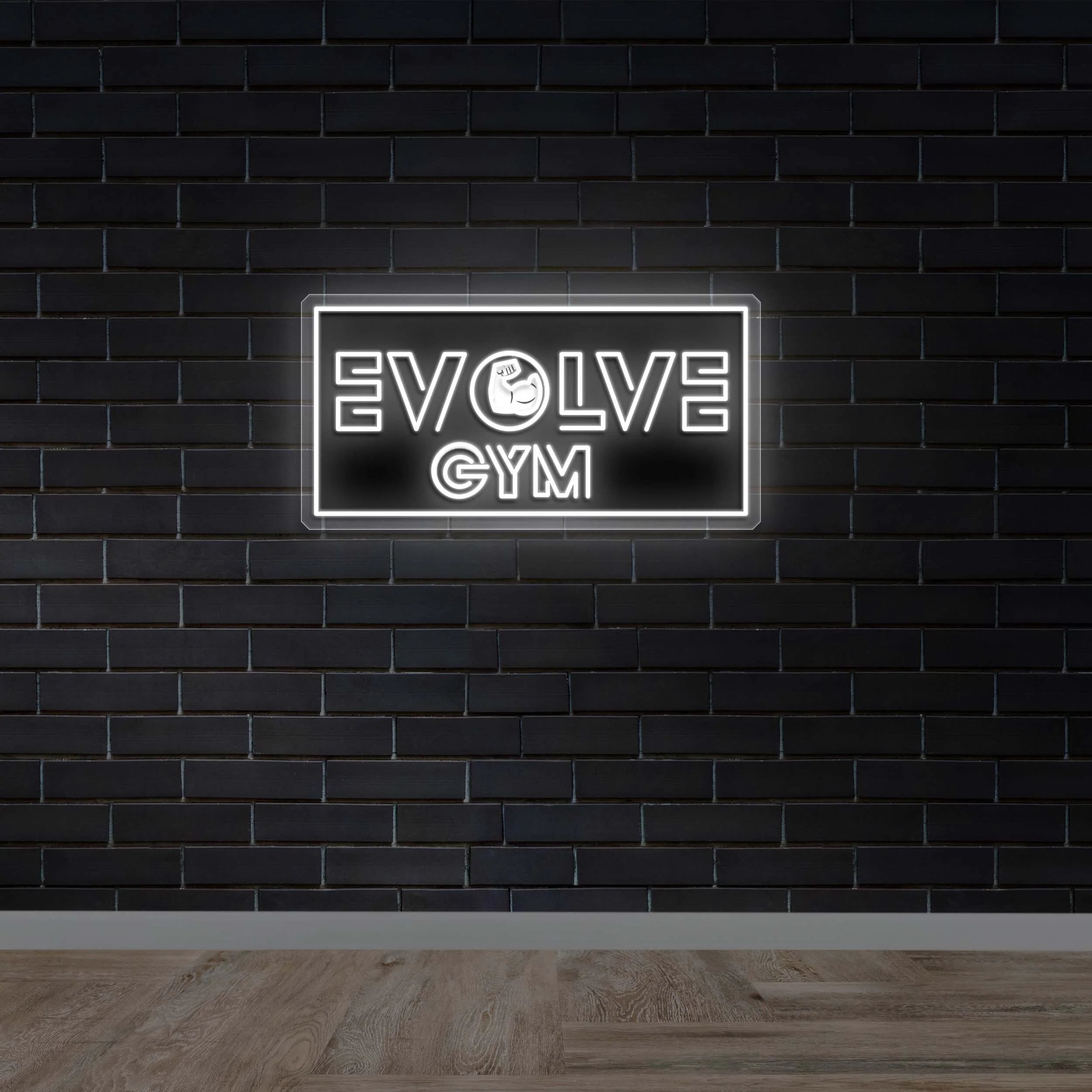 EVOLVE GYM - Premium Neon Artwork