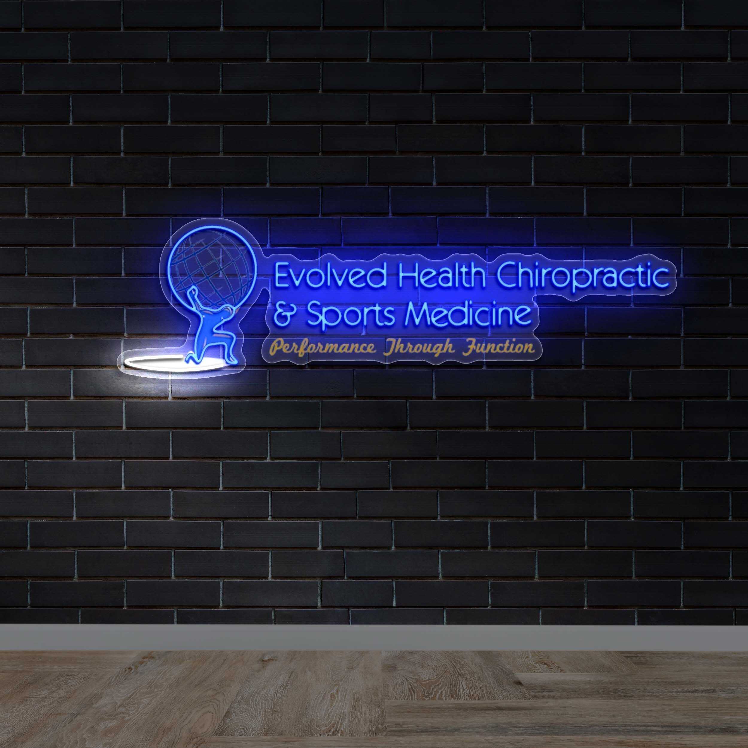 Evolved Health Chiropractic - Premium Neon Artwork