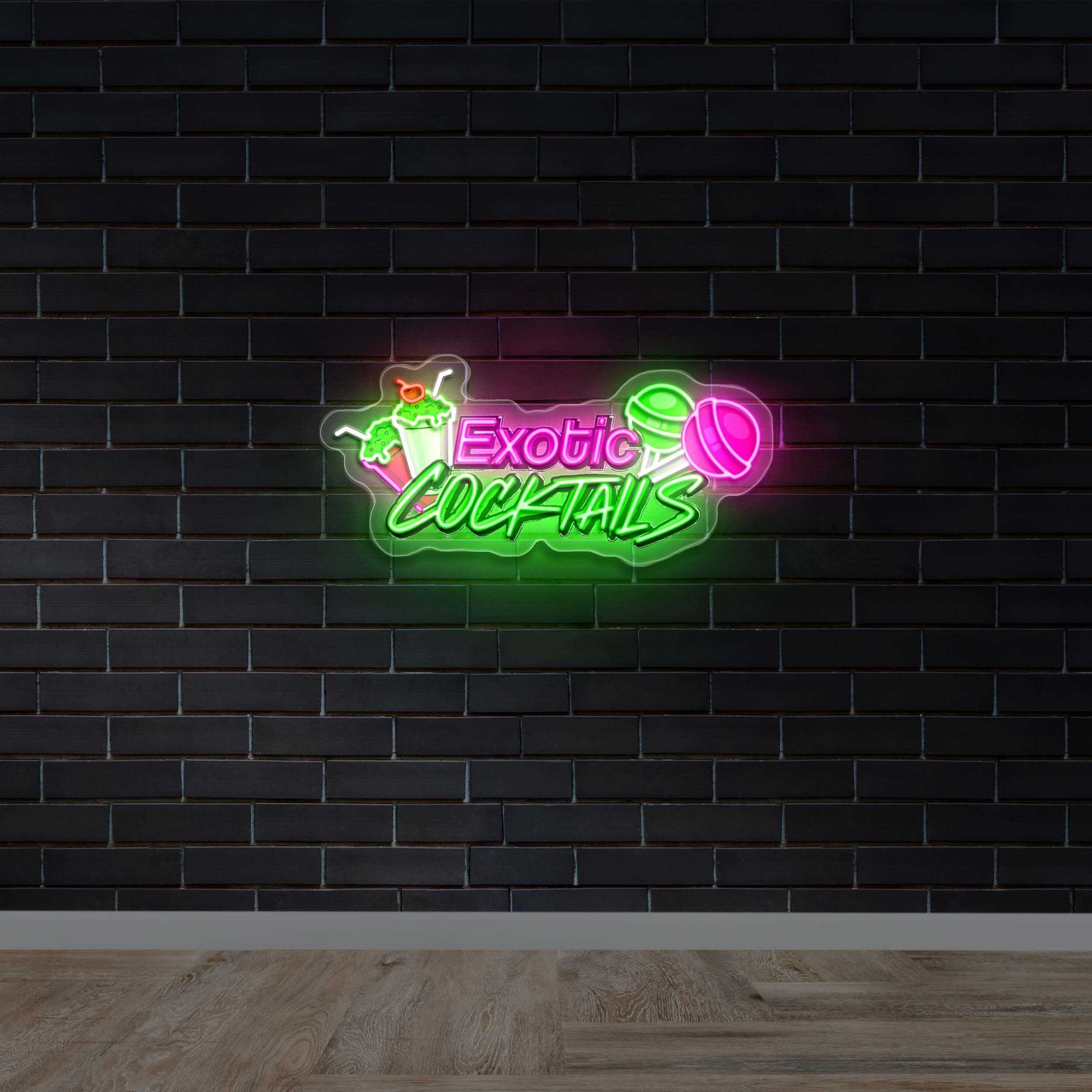 EXOTIC COCKTAILS - Premium Neon Artwork