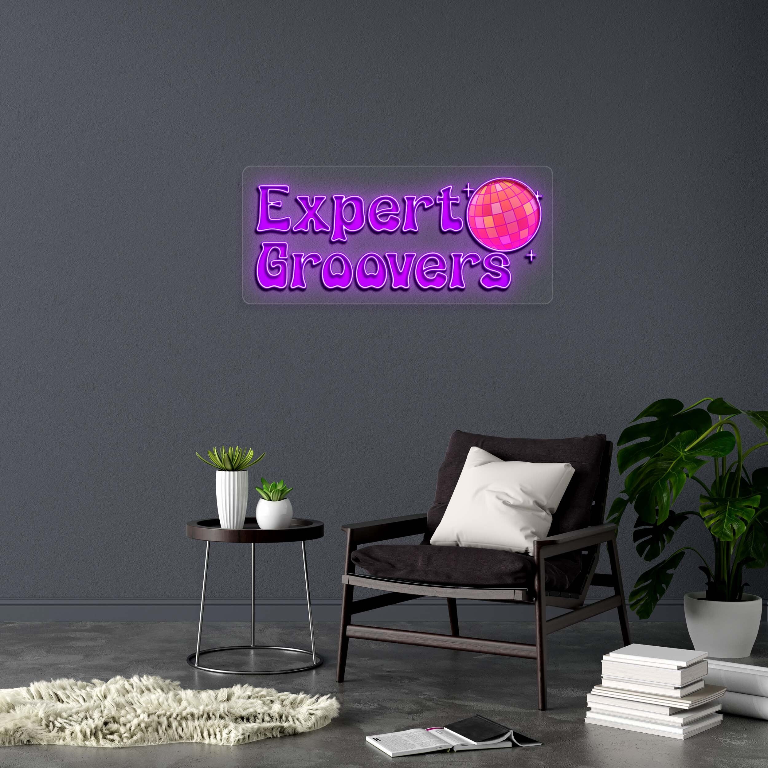 Expert Groovers ll - Premium Neon Artwork