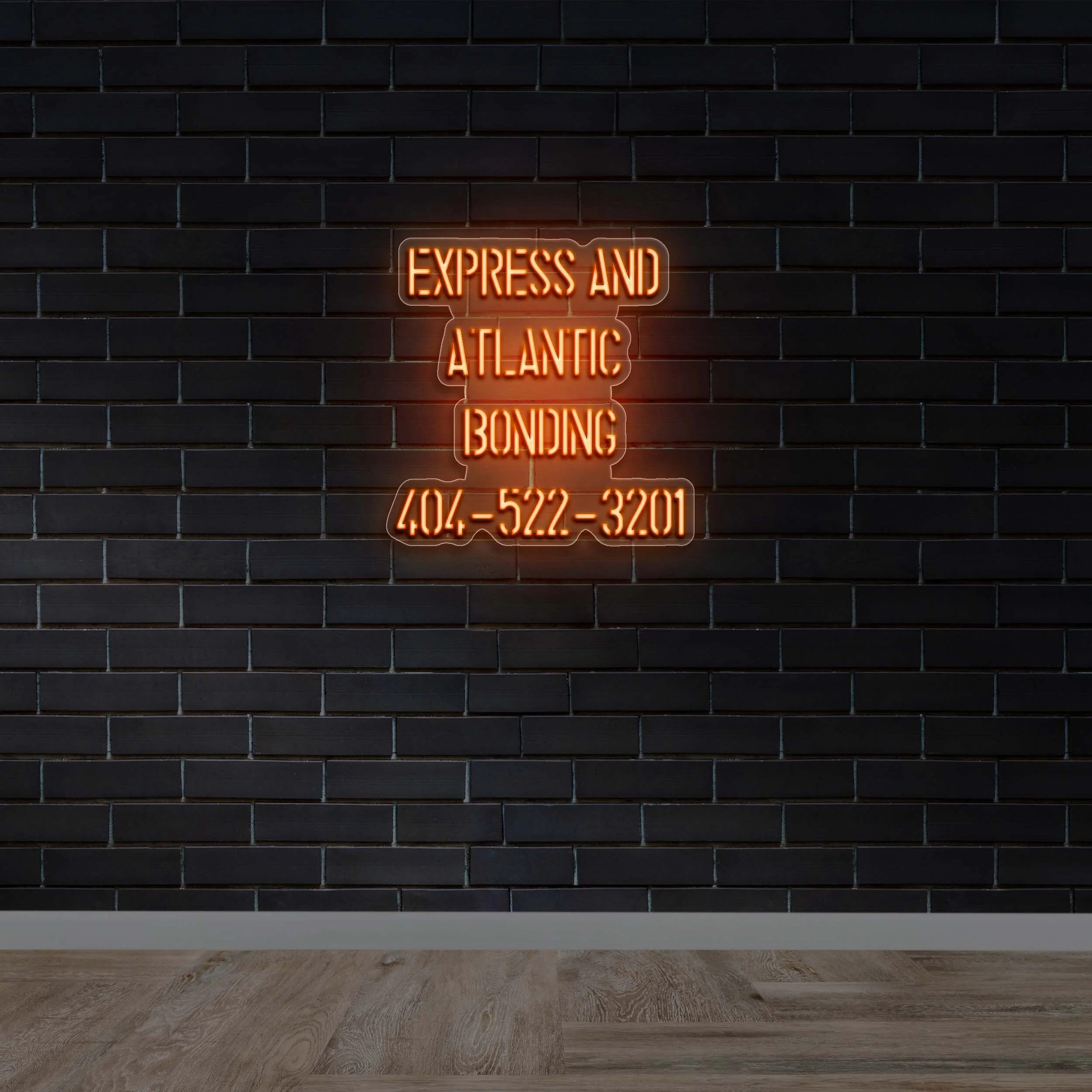 Express and Atlantic Bonding - Premium Neon Artwork