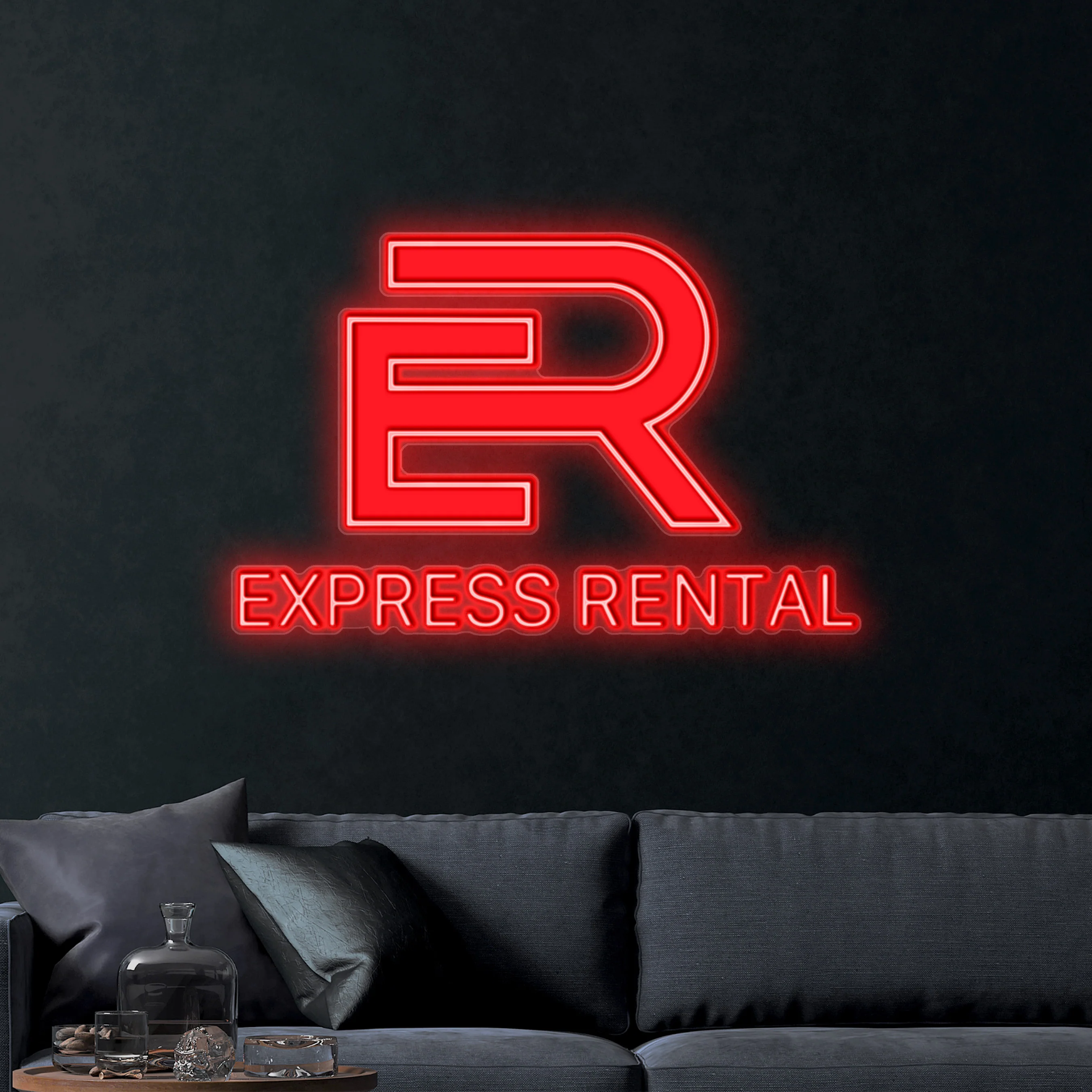 Express Rental – Premium Neon Artwork