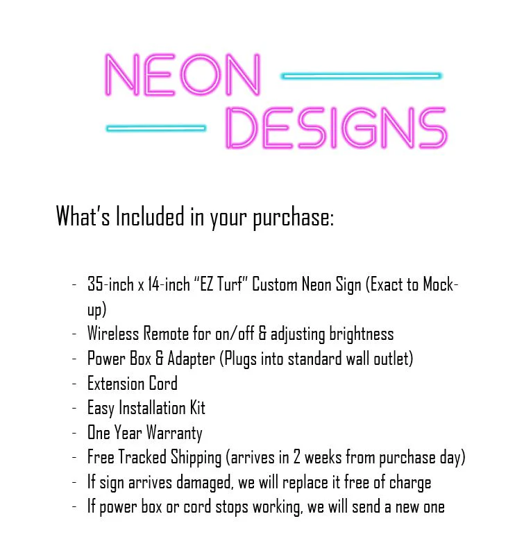 EZ Turf - Premium Neon Artwork - Image 3