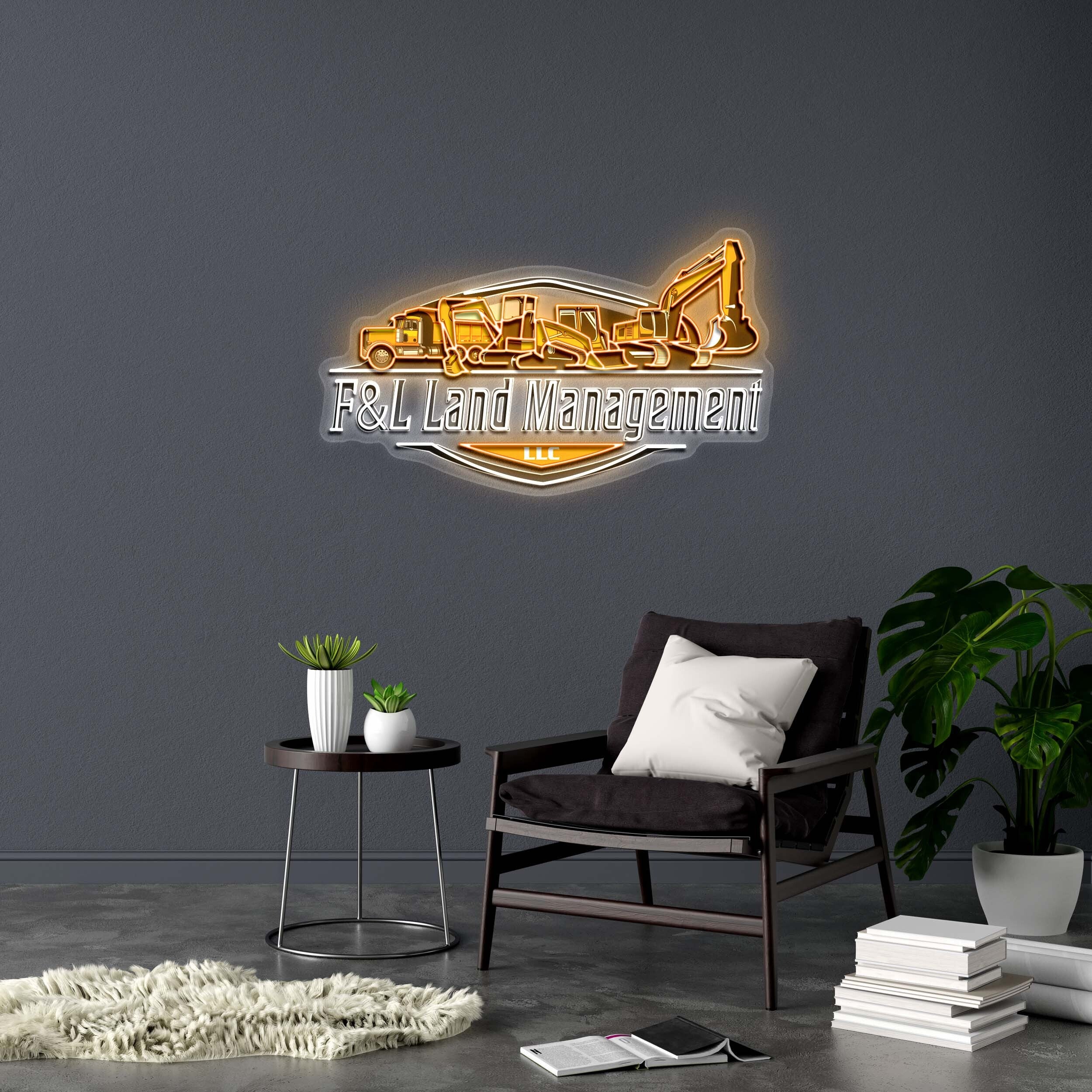 F&L Land Management - Premium Neon Artwork