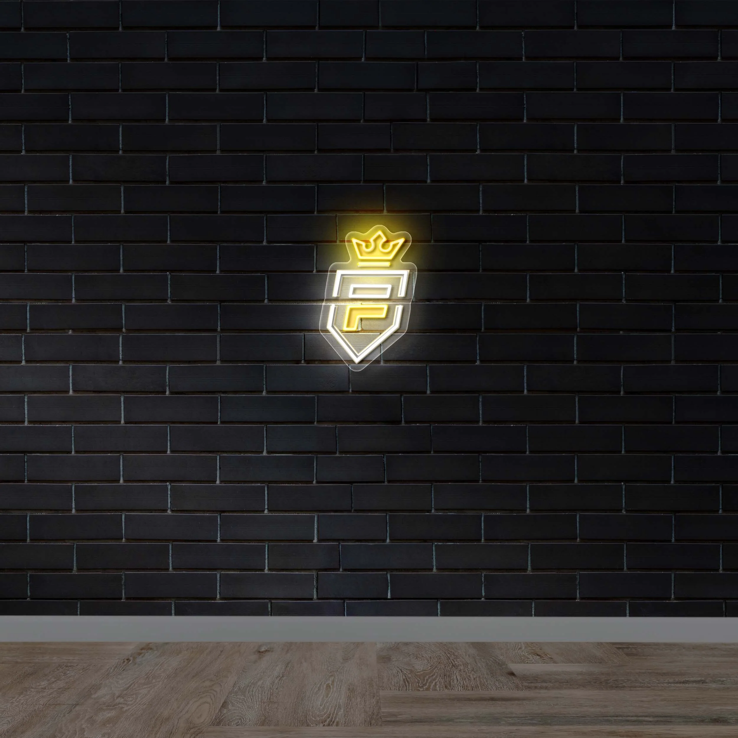 F Shield - Premium Neon Artwork