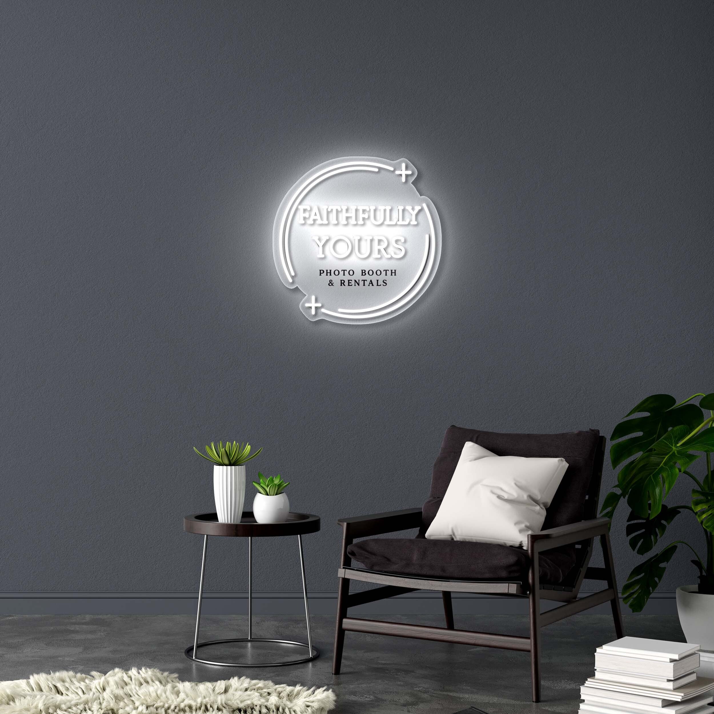 FAITHFULLY YOURS - Premium Neon Artwork
