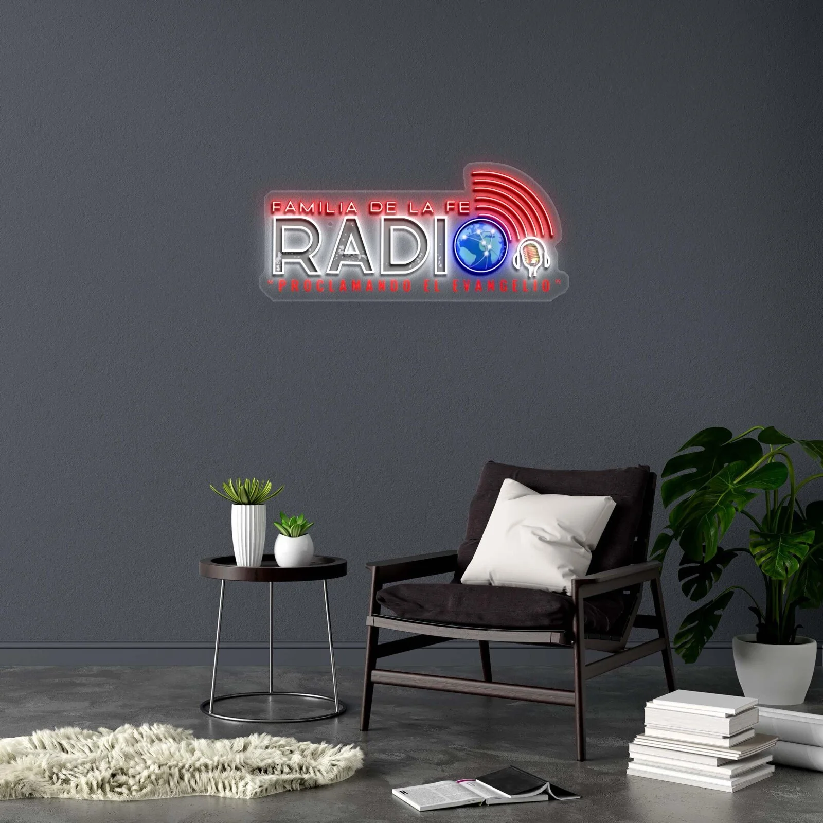 FAMILIA DE LA FE RADIO - Premium Neon Artwork