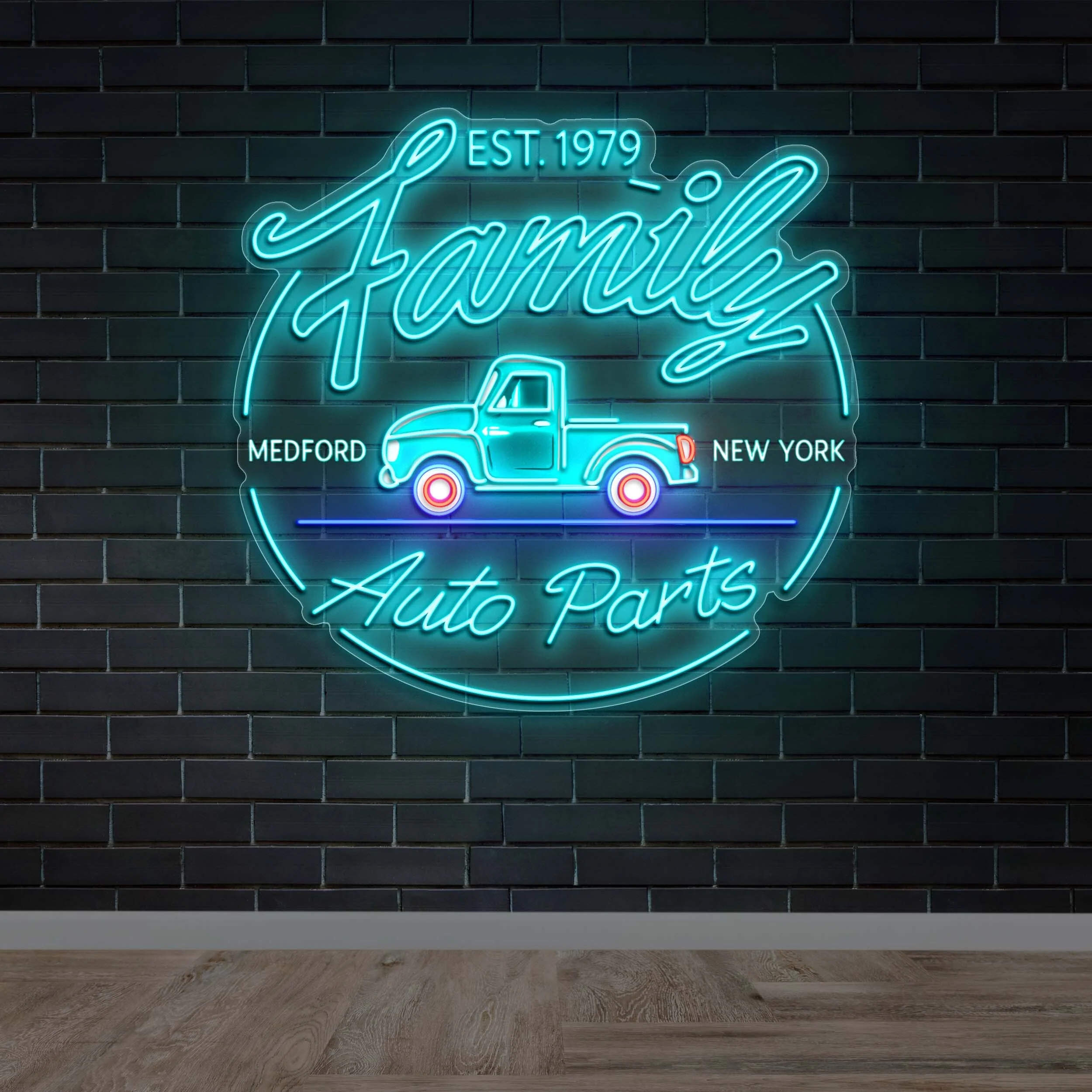 FAMILY AUTO PARTS - Premium Neon Artwork