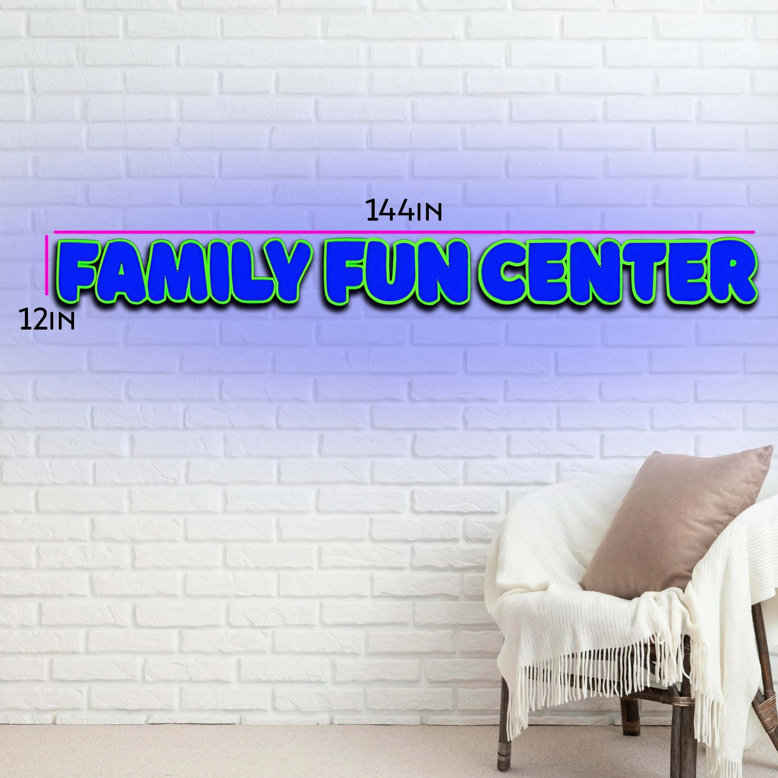 FAMILY FUN CENTER (version 2) - Premium Channel Letter Artwork