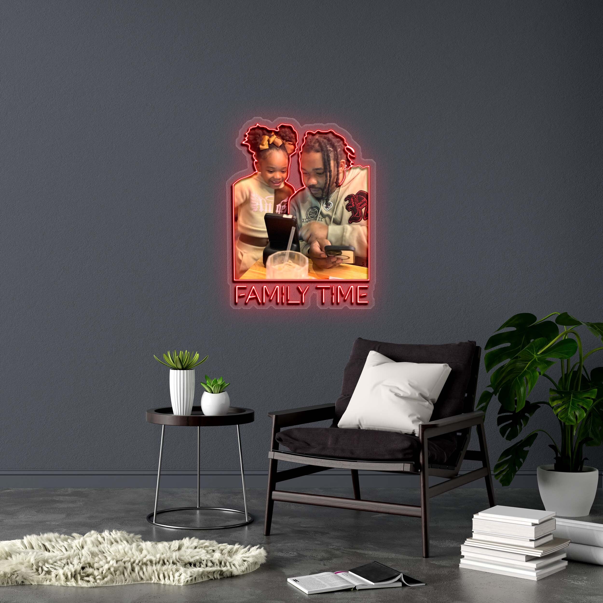 Family Time - Premium Neon Artwork