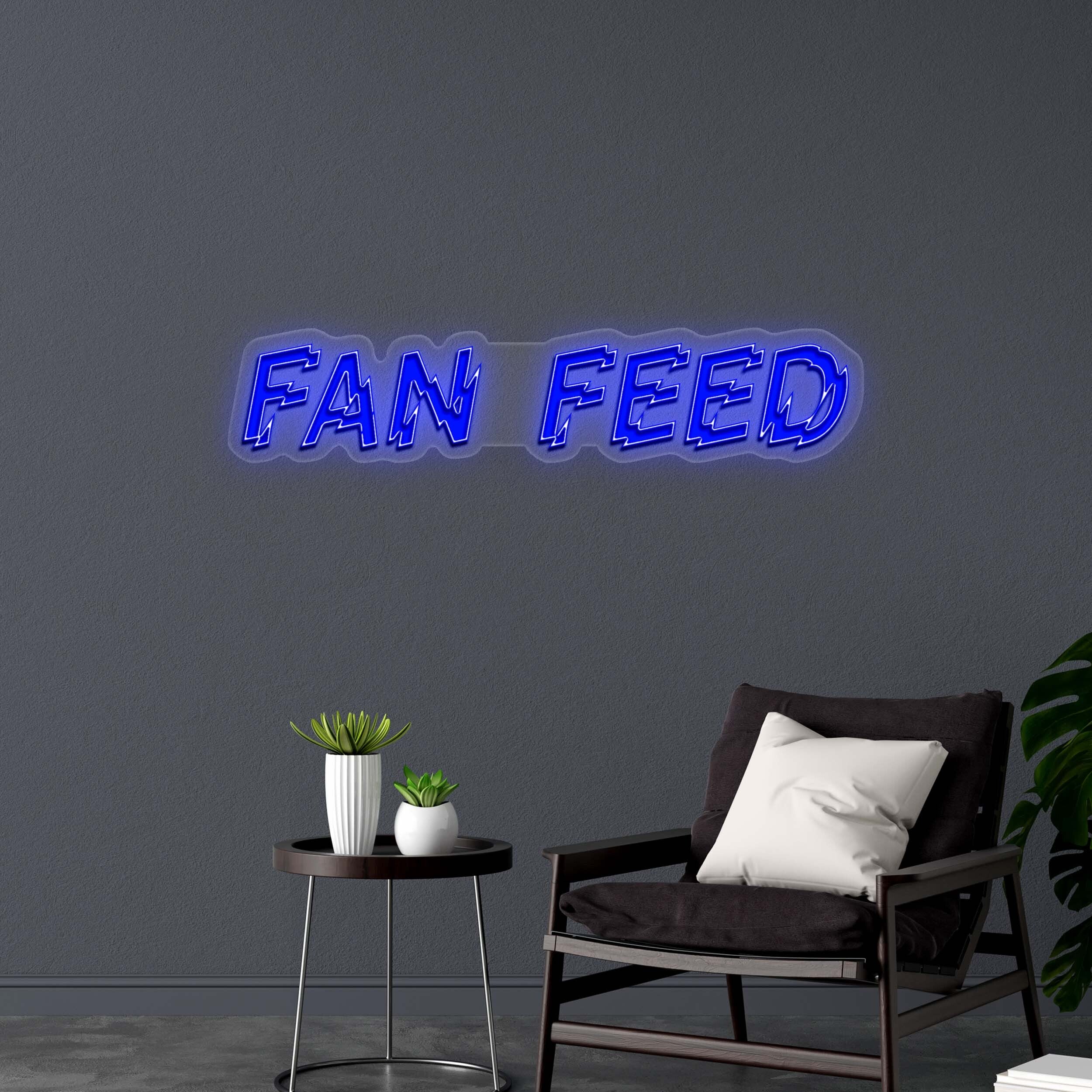FAN FEED - Premium Neon Artwork