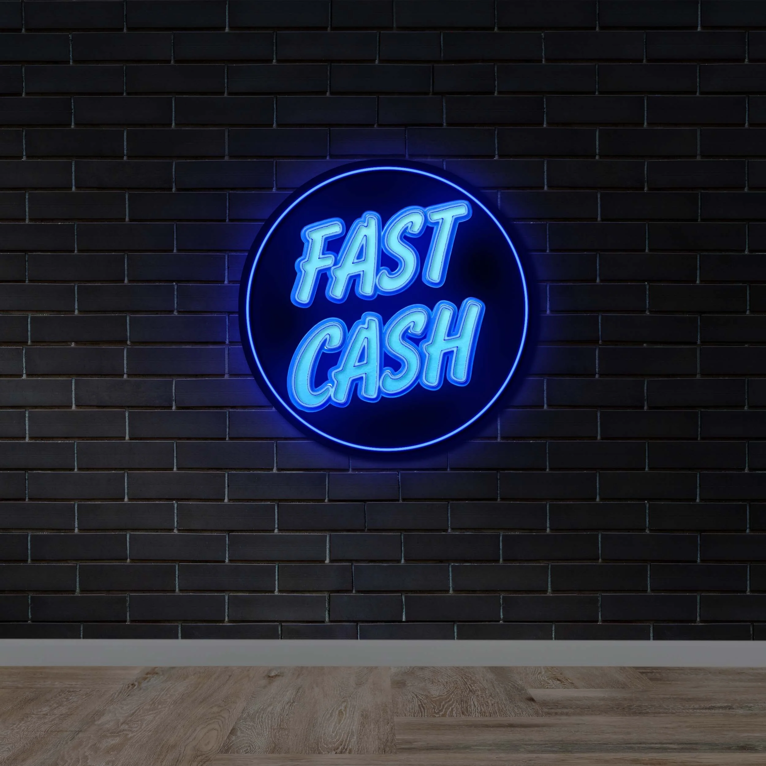 FAST CASH - Premium Neon Artwork