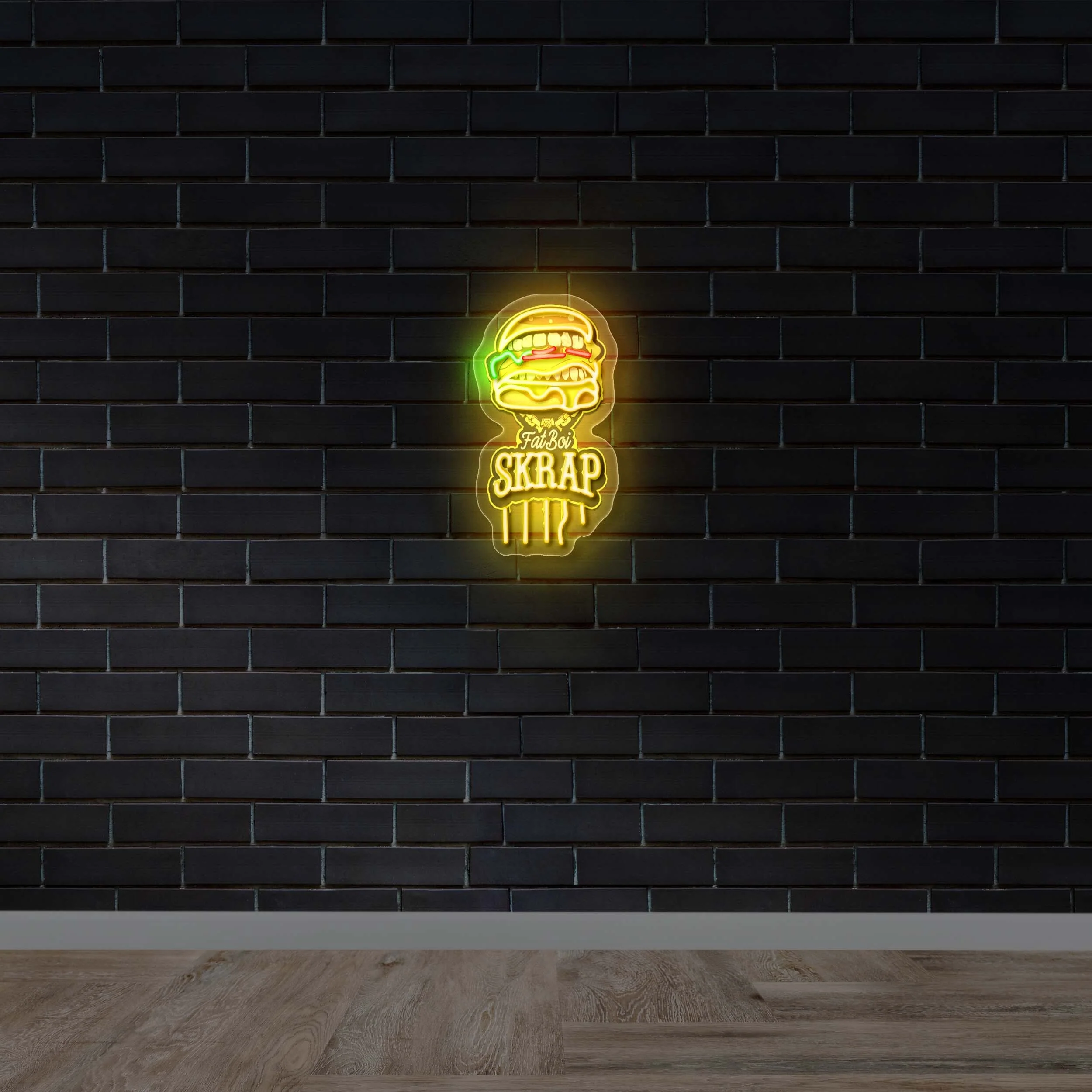 Fat Boi Skrap – Premium Neon Artwork