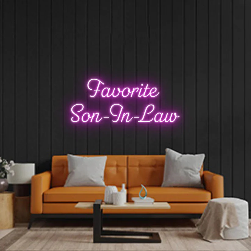 Favorite Son-In-Law - Premium Neon Artwork