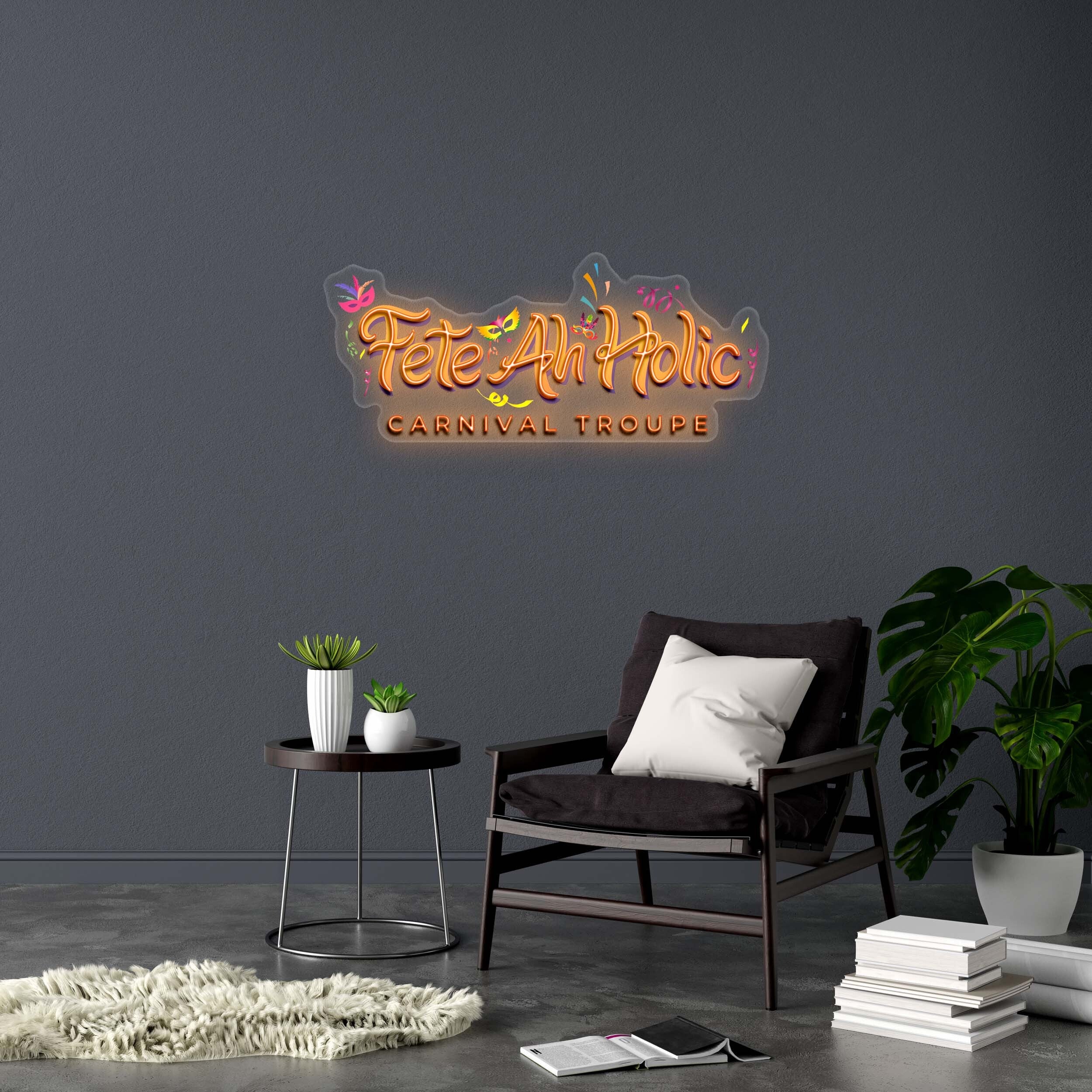 Fete Ah Holic - Premium Neon Artwork