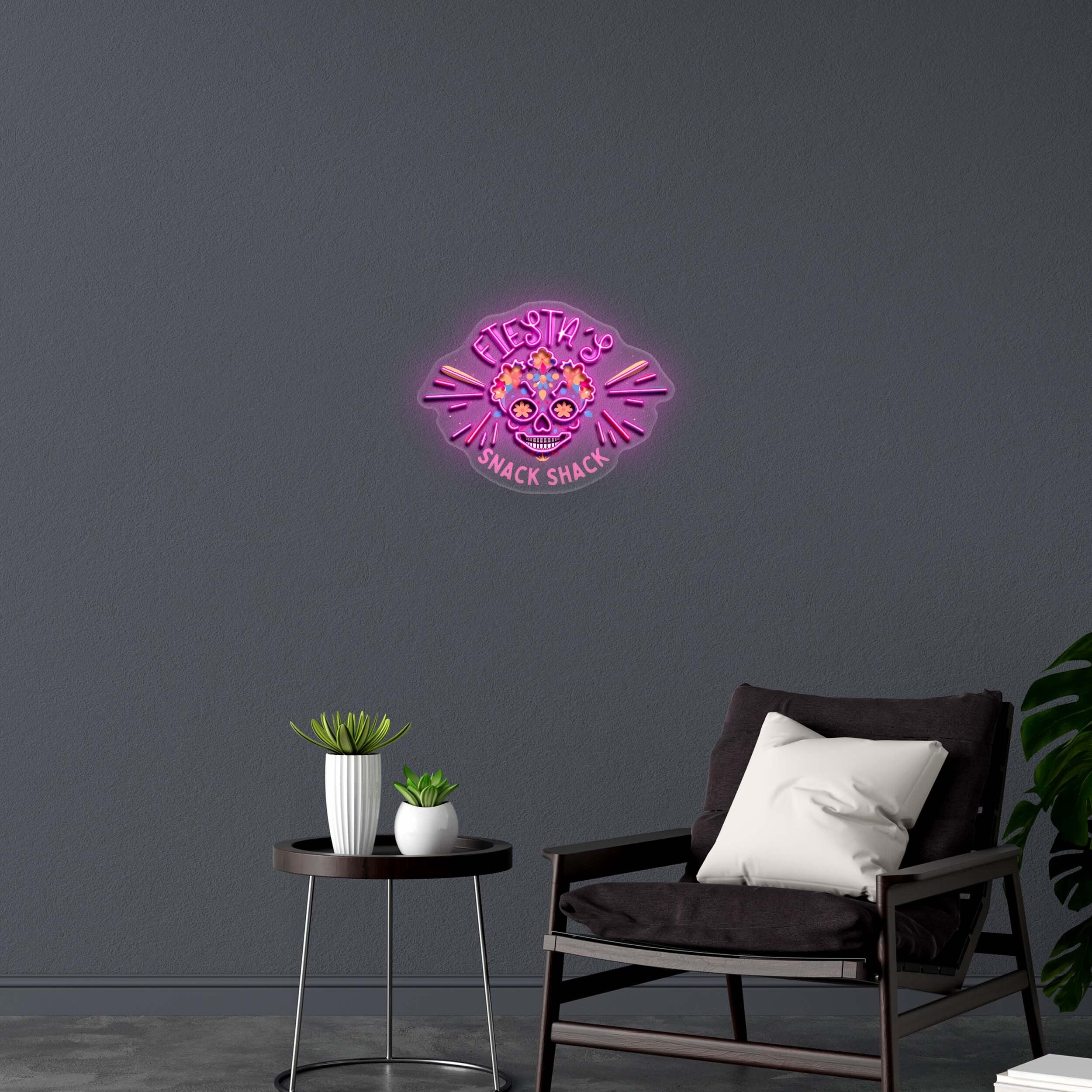 FIESTA'S Snack Shack - Premium Neon Artwork