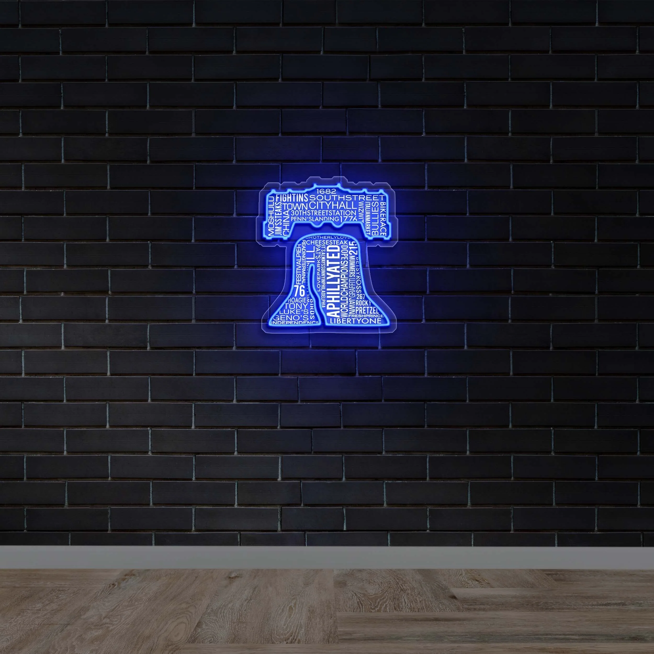 Fightins Southstreet Town Cityhall - Premium Neon Artwork