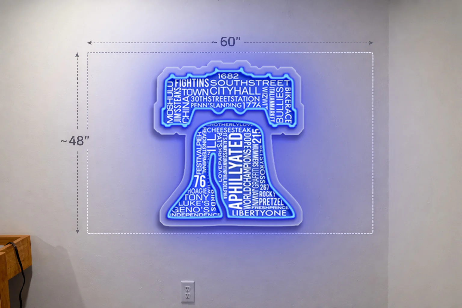 Fightins Southstreet Town Cityhall - Premium Neon Artwork - Image 4