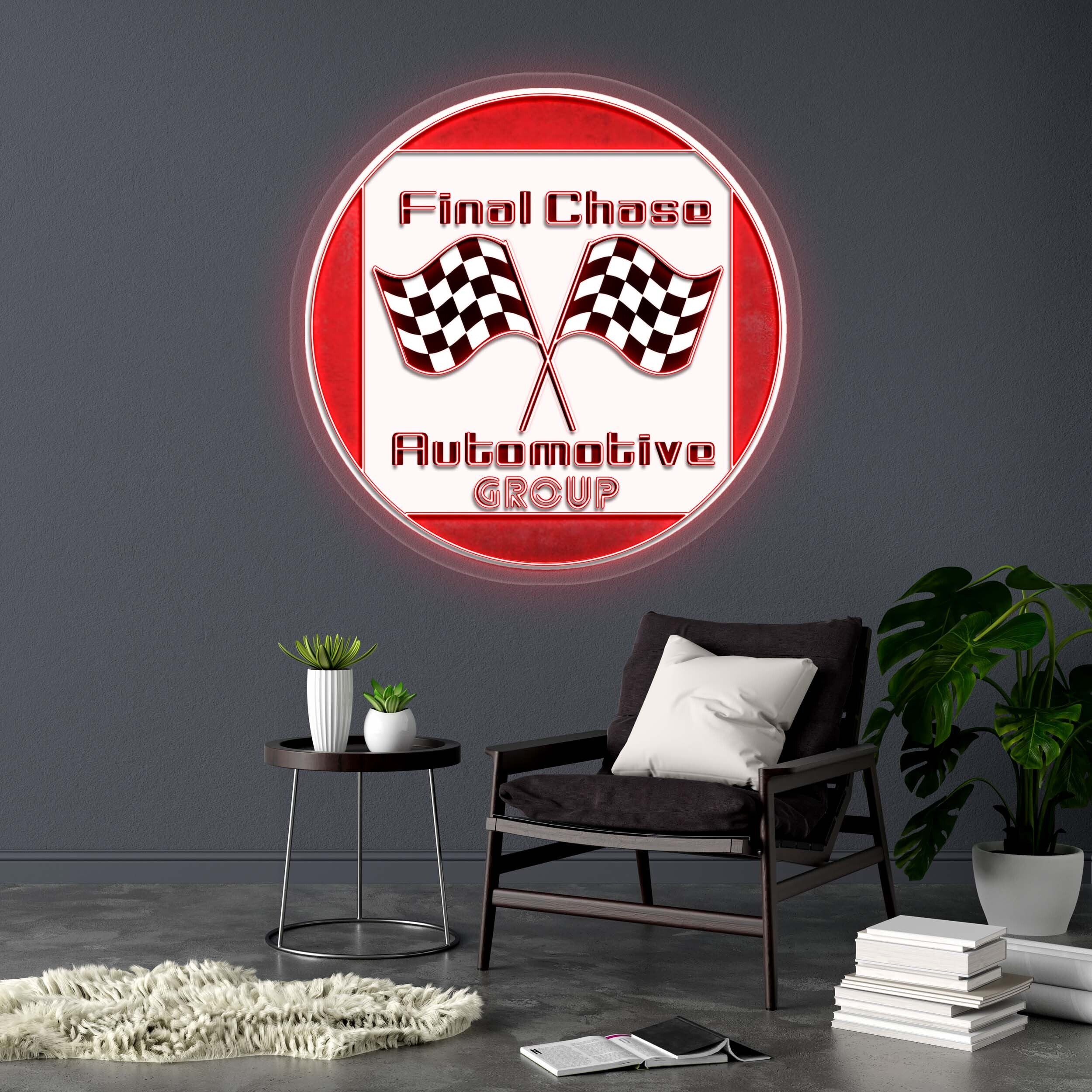 Final Chase Automotive GROUP - Premium Neon Artwork