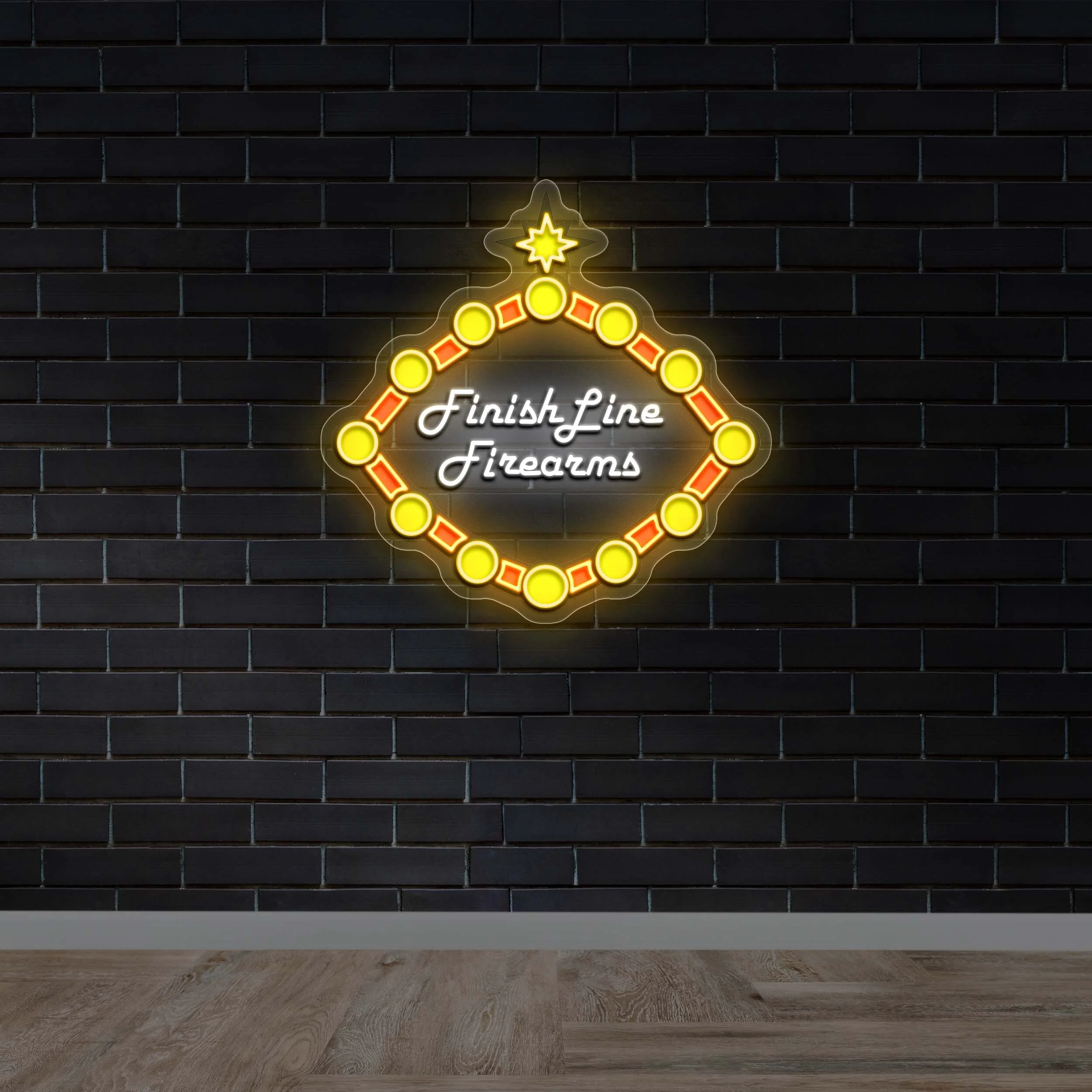 Finish Line Firearms | 2nd Version - Premium Neon Artwork