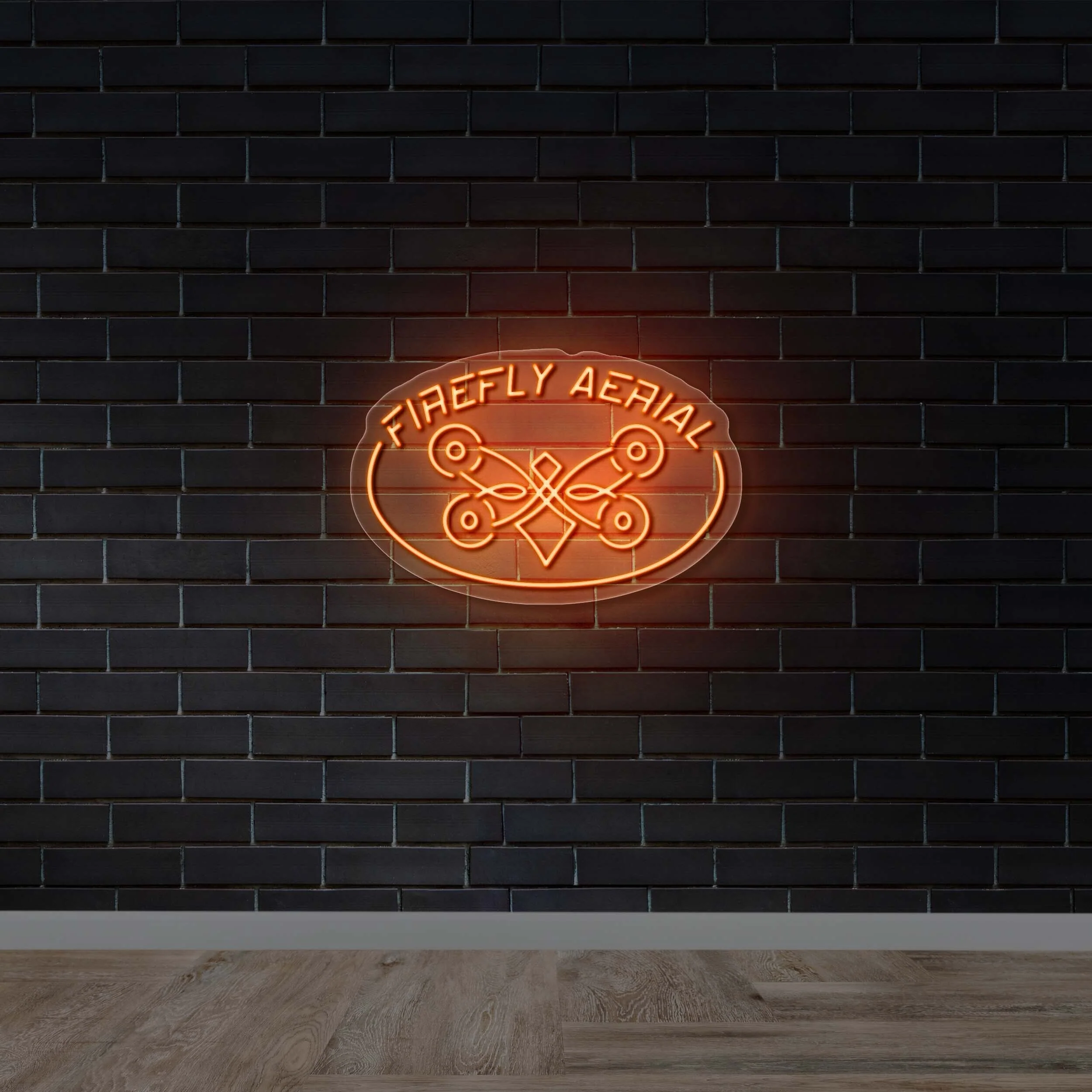 Firefly Aerial - Premium Neon Artwork
