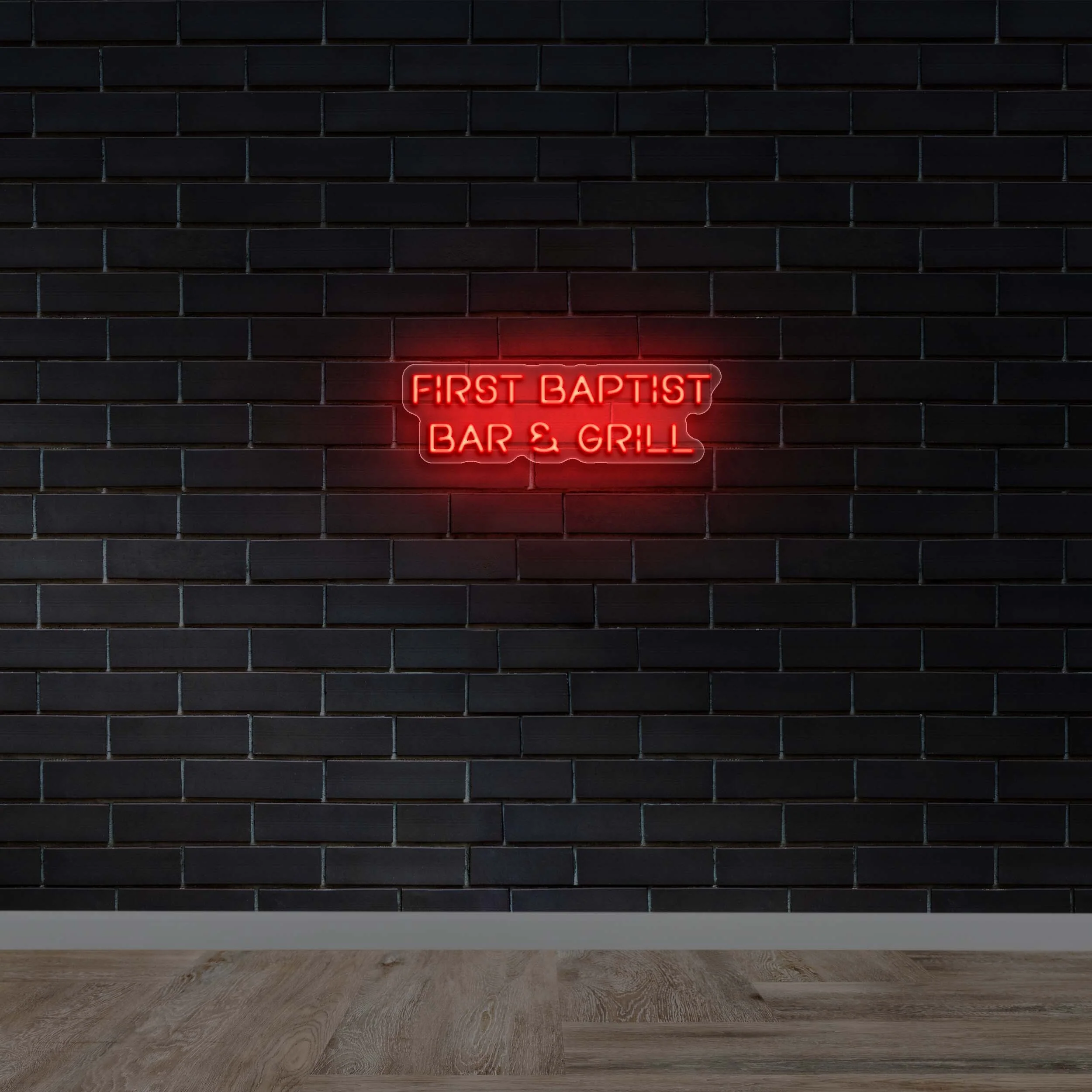 FIRST BAPTIST BAR & GRILL - Premium Neon Artwork