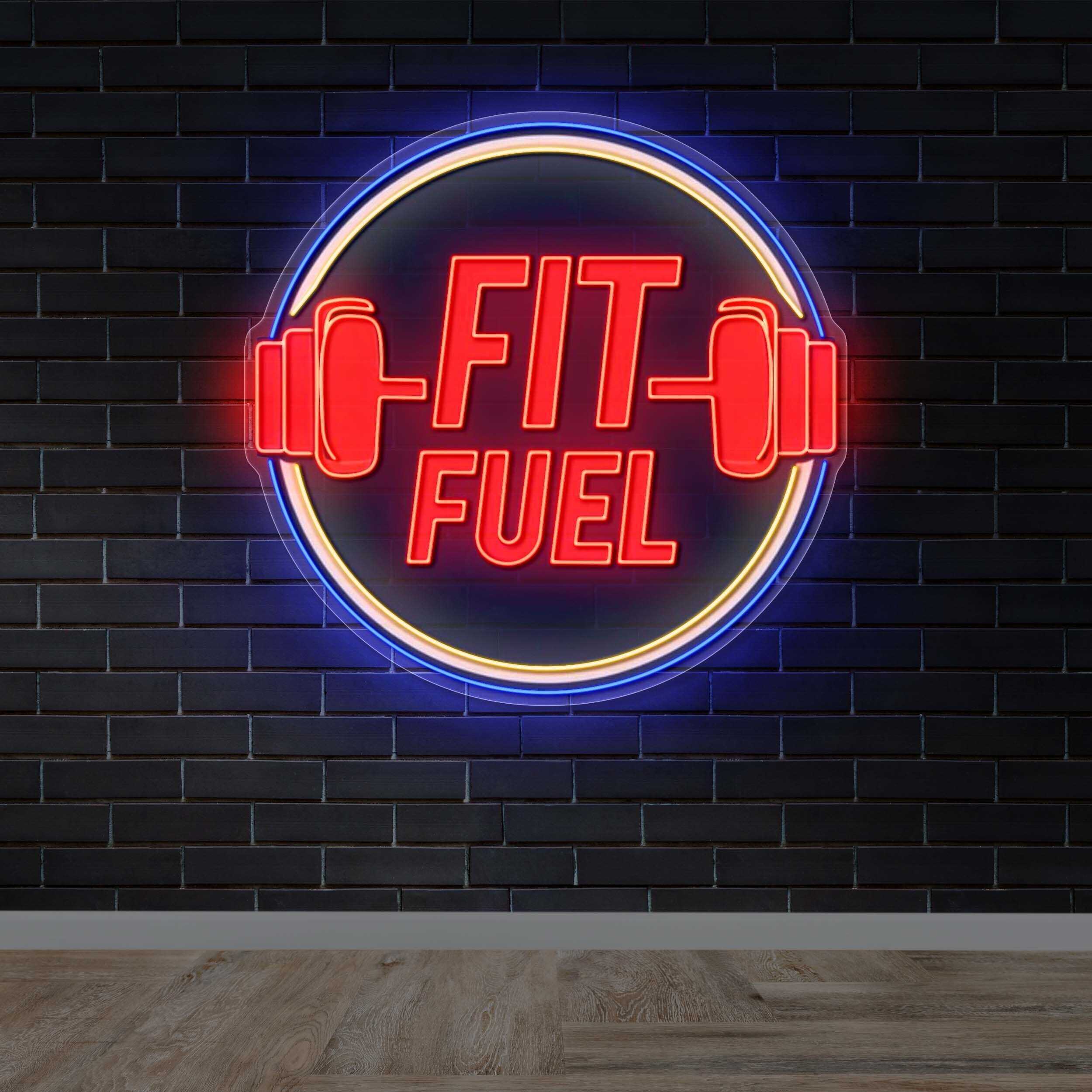 Fit Fuel - Premium Neon Artwork