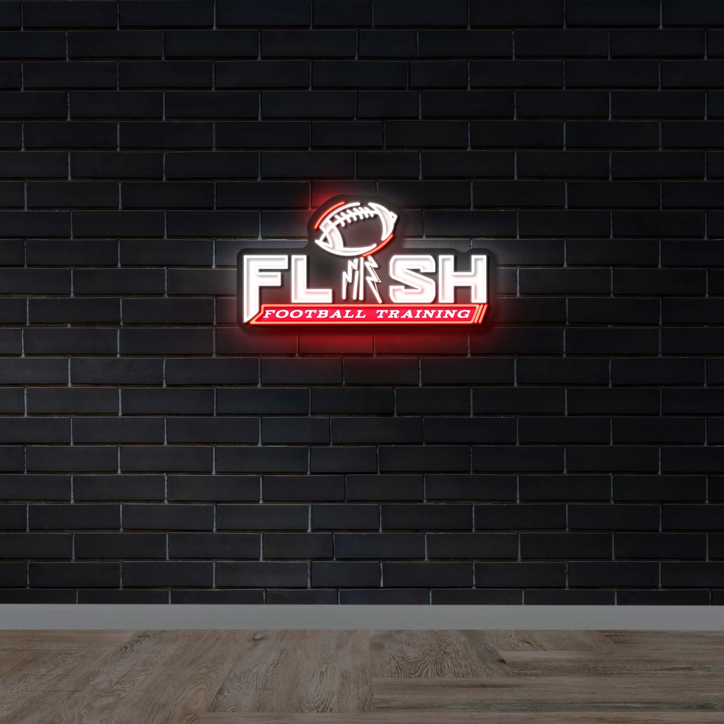 Flash Football Training – Premium Neon Artwork