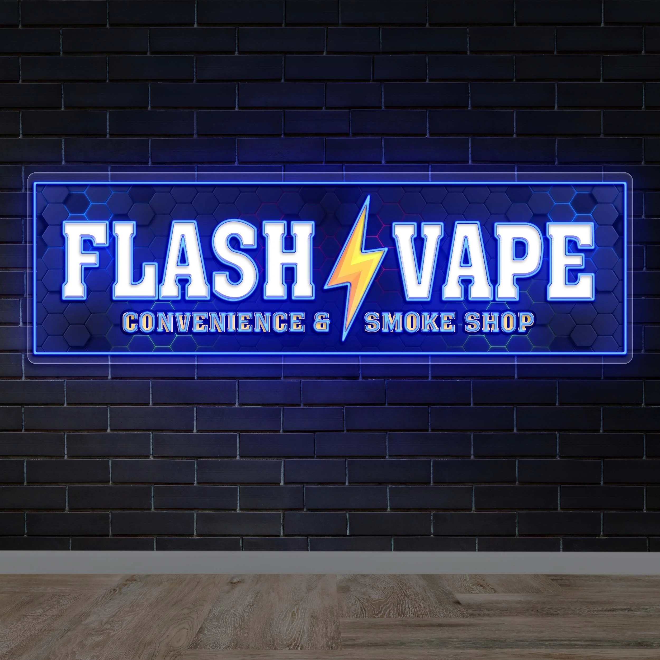 Flash Vape - Premium Neon Artwork