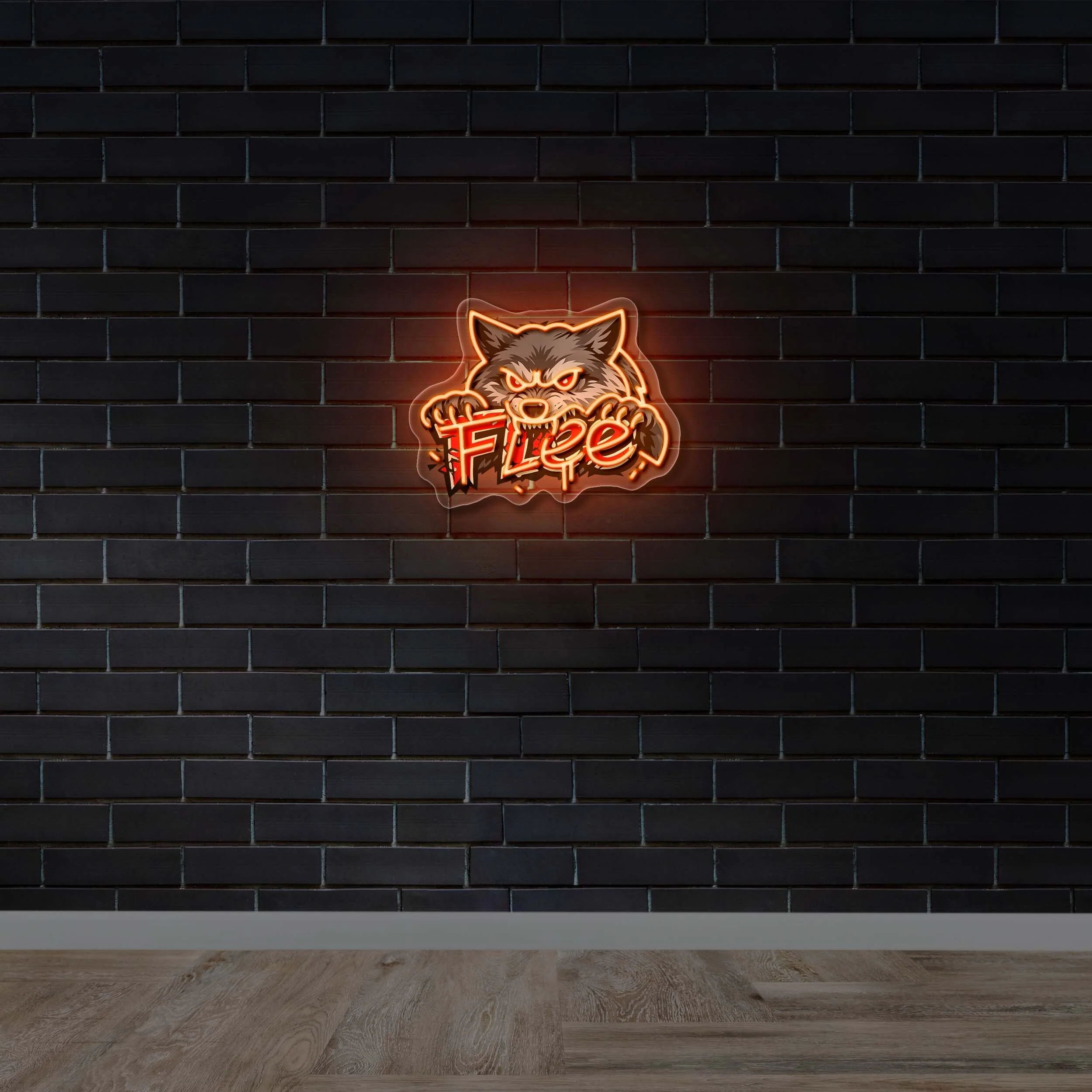 FLEE - Premium Neon Artwork
