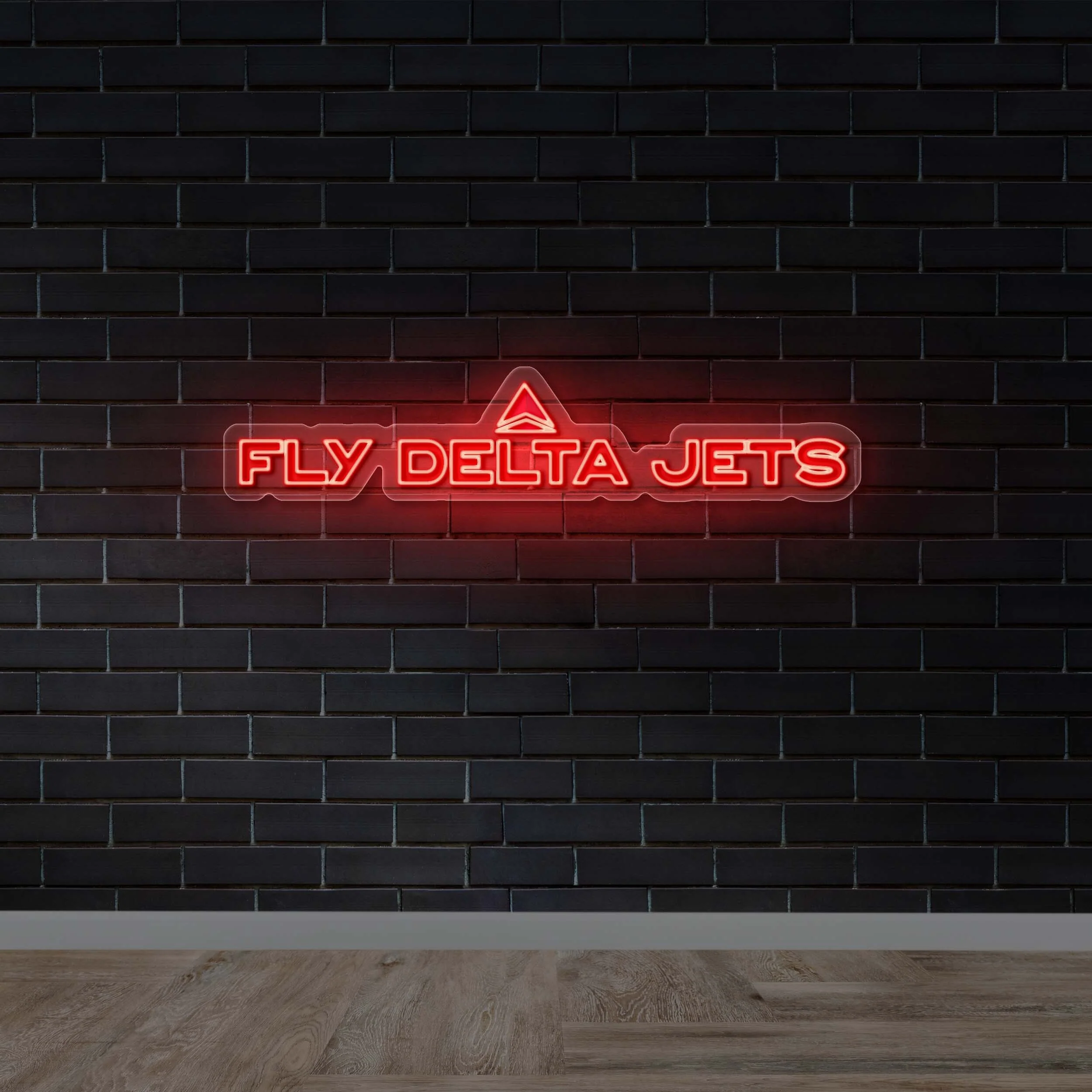 FLY DELTA JETS - Premium Neon Artwork