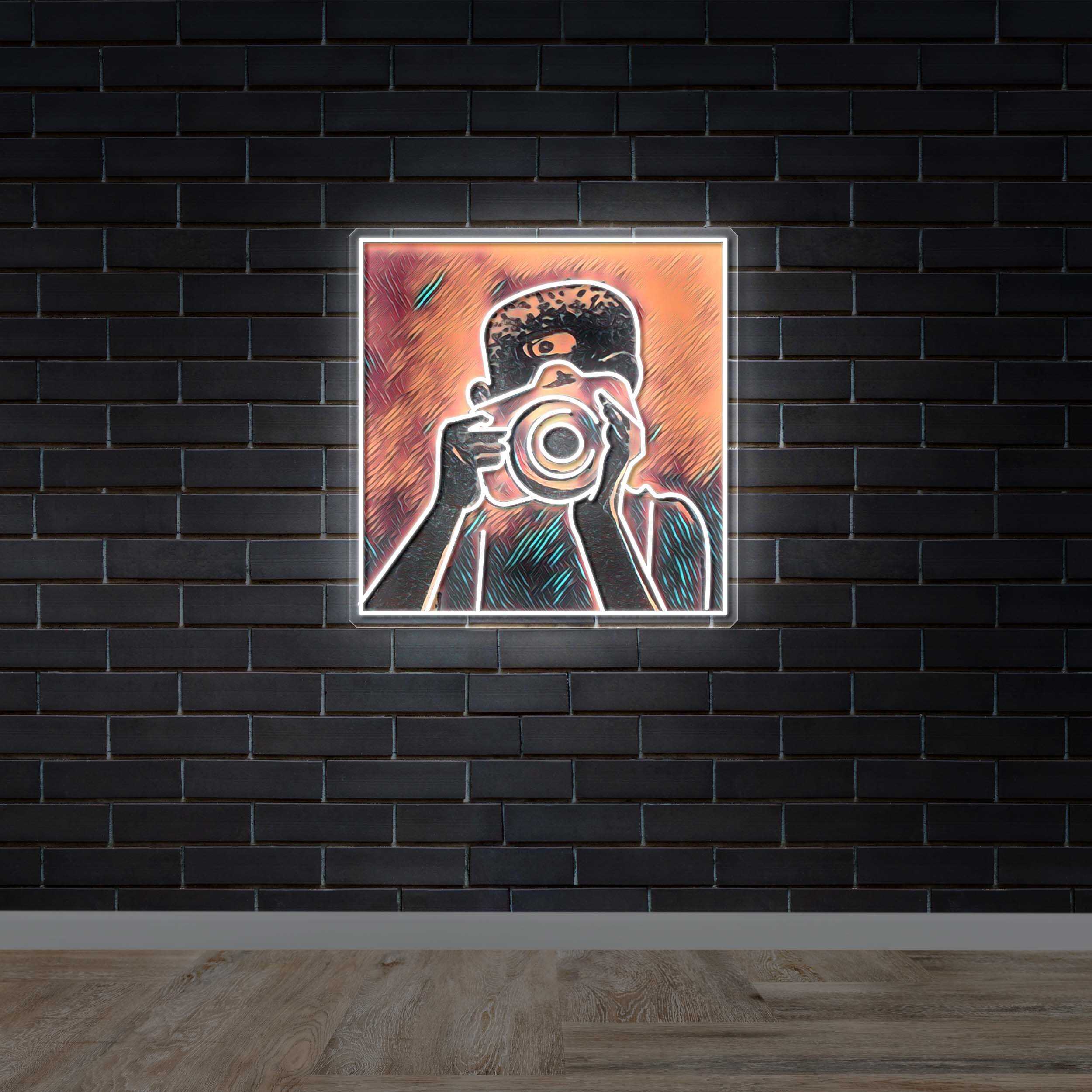 Focus Mode - Premium Neon Artwork