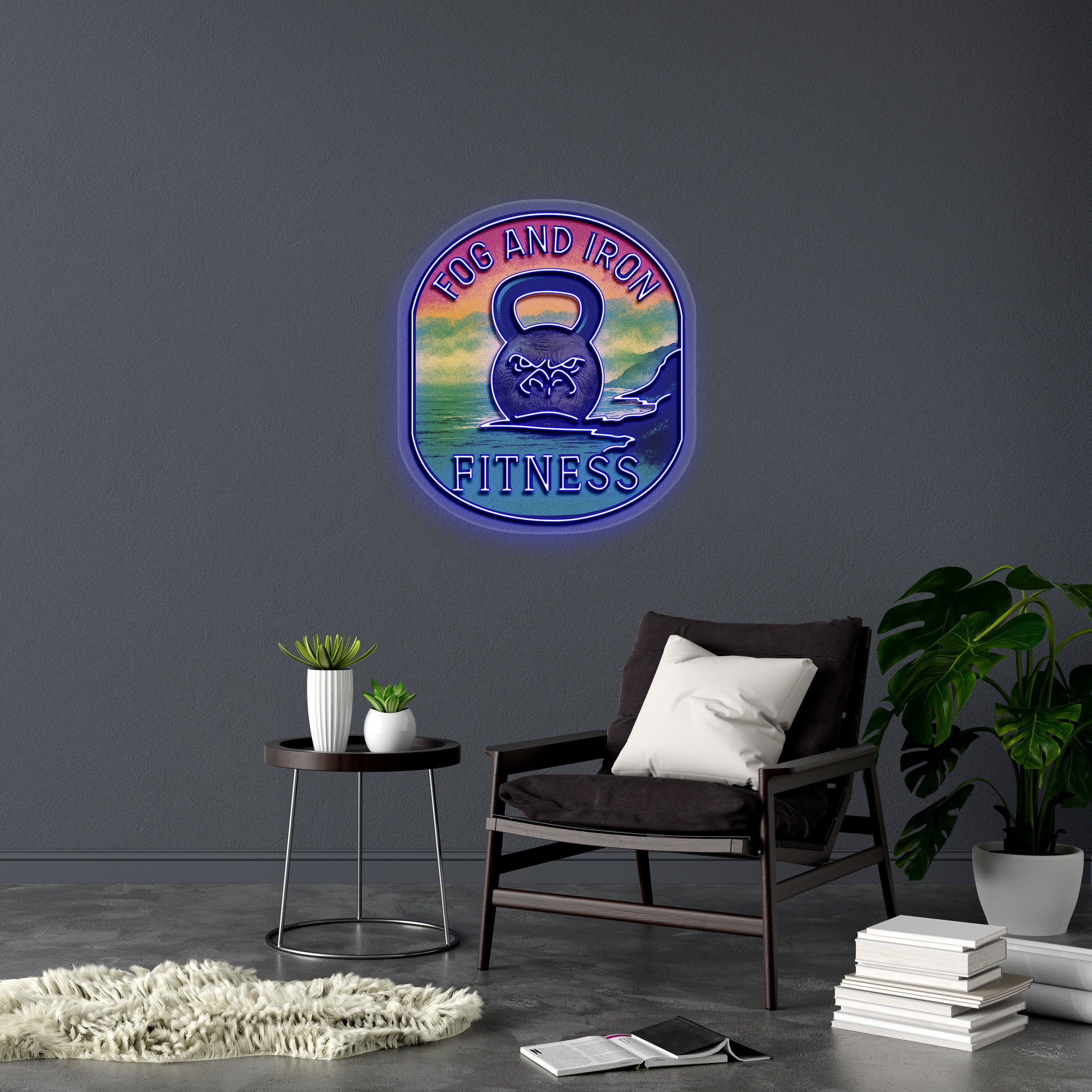 FOG AND IRON FITNESS | 2nd Version - Premium Neon Artwork