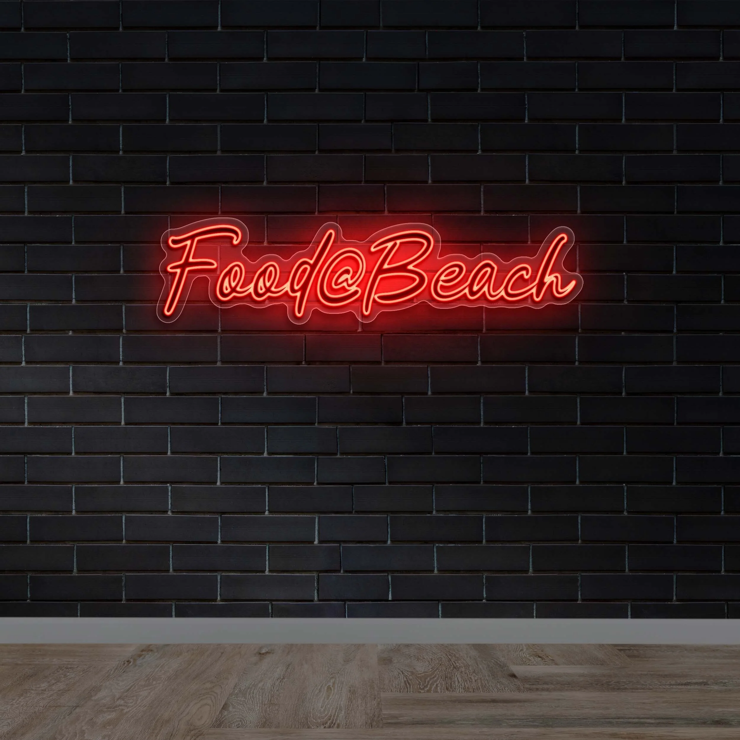 Food@Beach - Premium Neon Artwork
