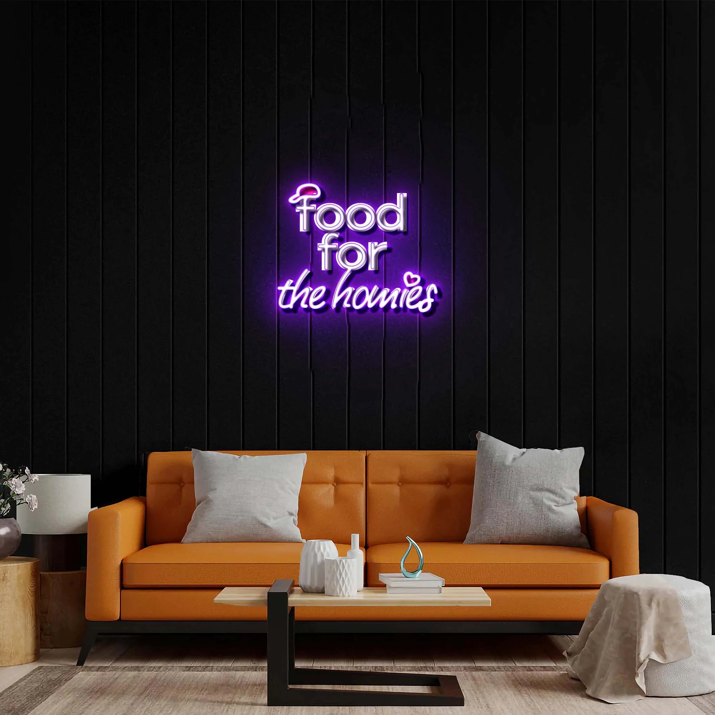 Food for the homies - Premium Neon Artwork