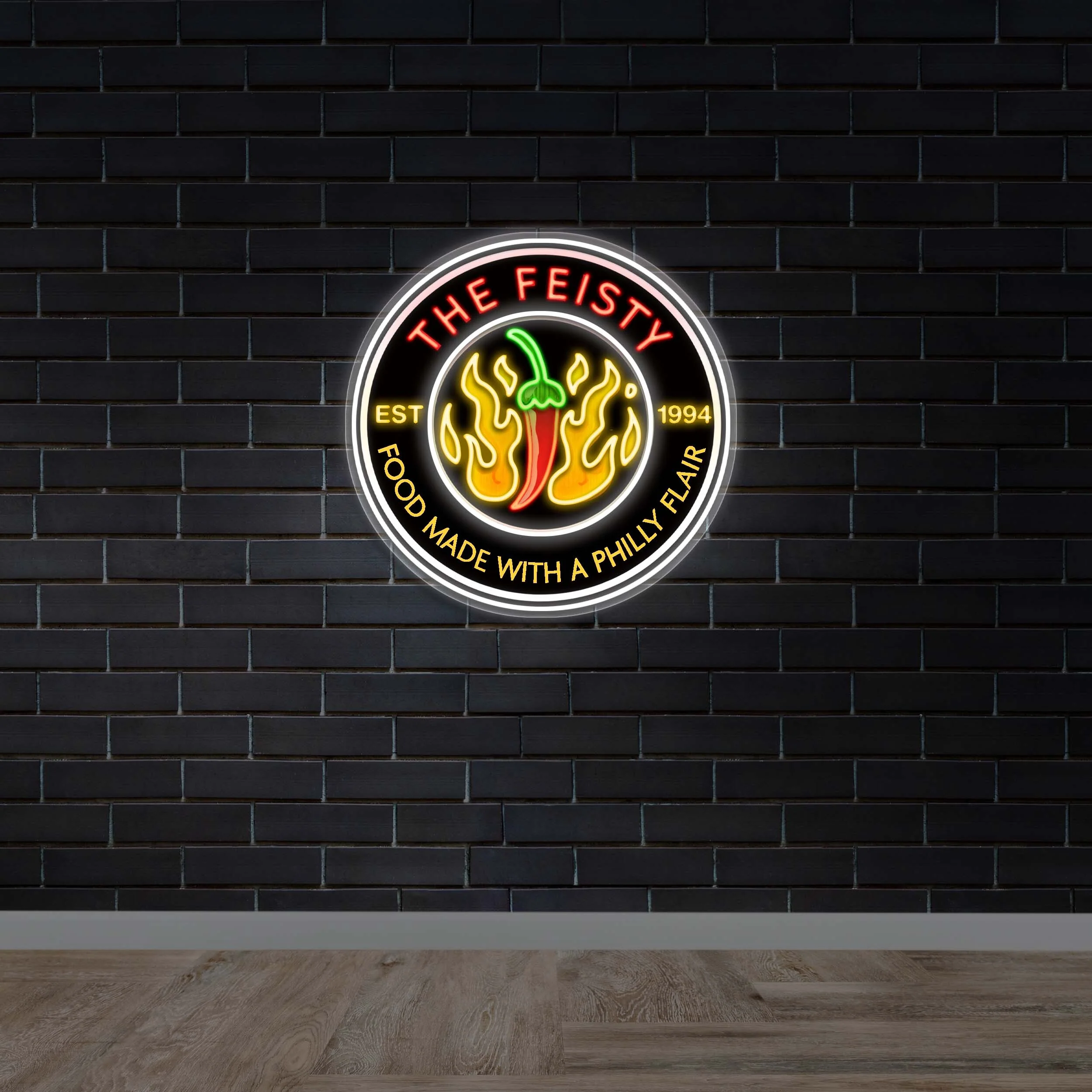 Food made with a Philly flair - Premium Neon Artwork