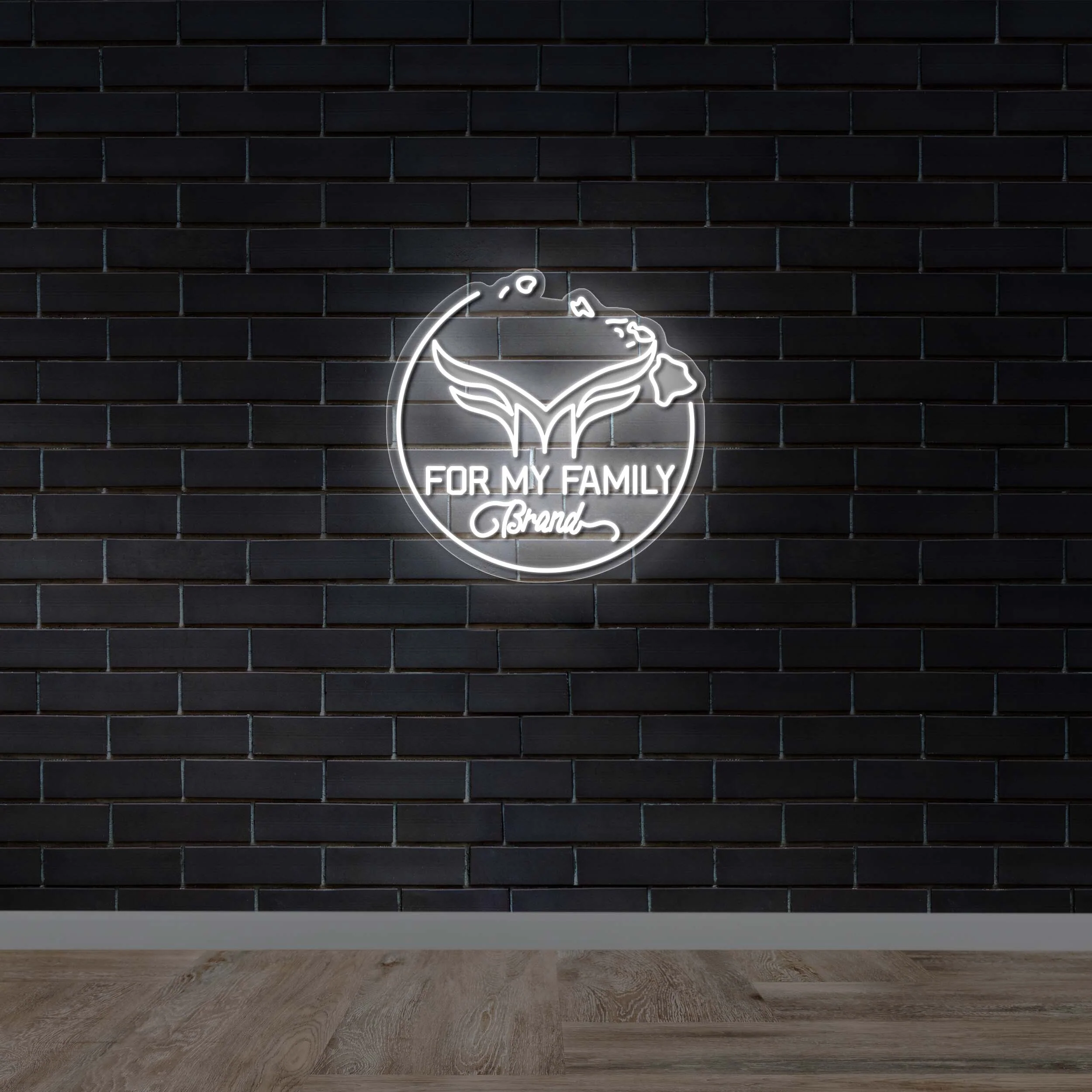 FOR MY FAMILY Brand - Premium Neon Artwork