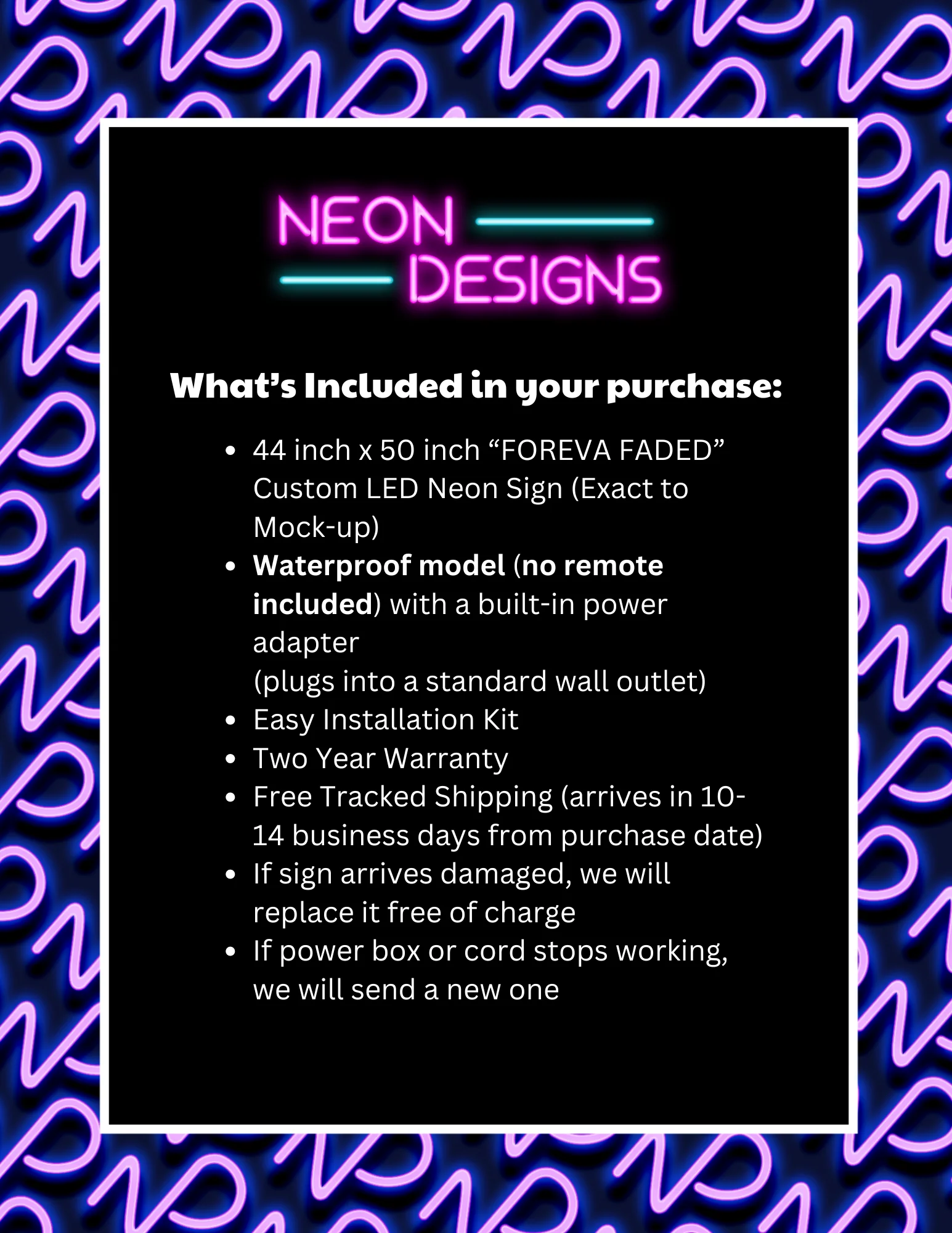 FOREVA FADED - Premium Neon Artwork - Image 2