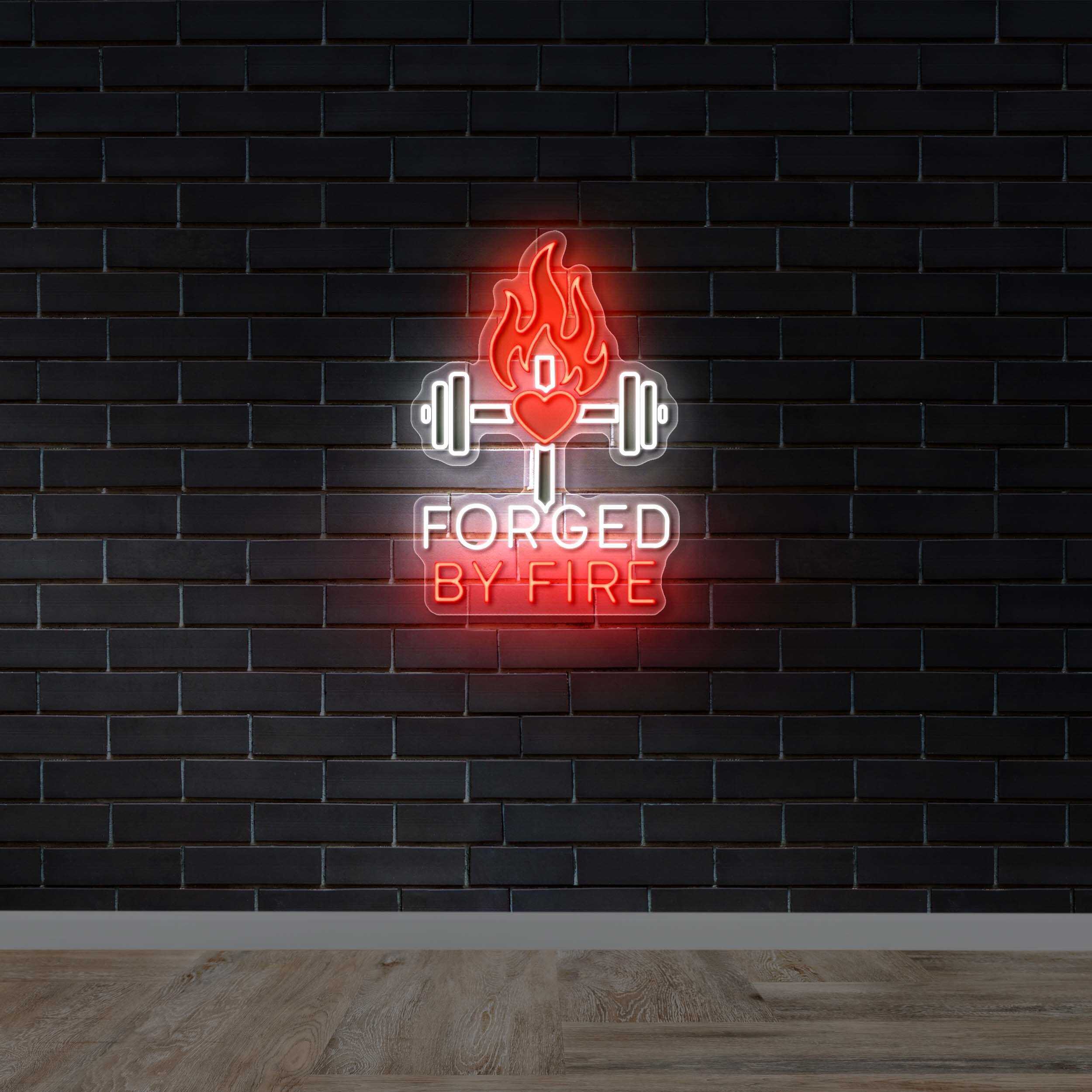 FORGED BY FIRE - Premium Neon Artwork