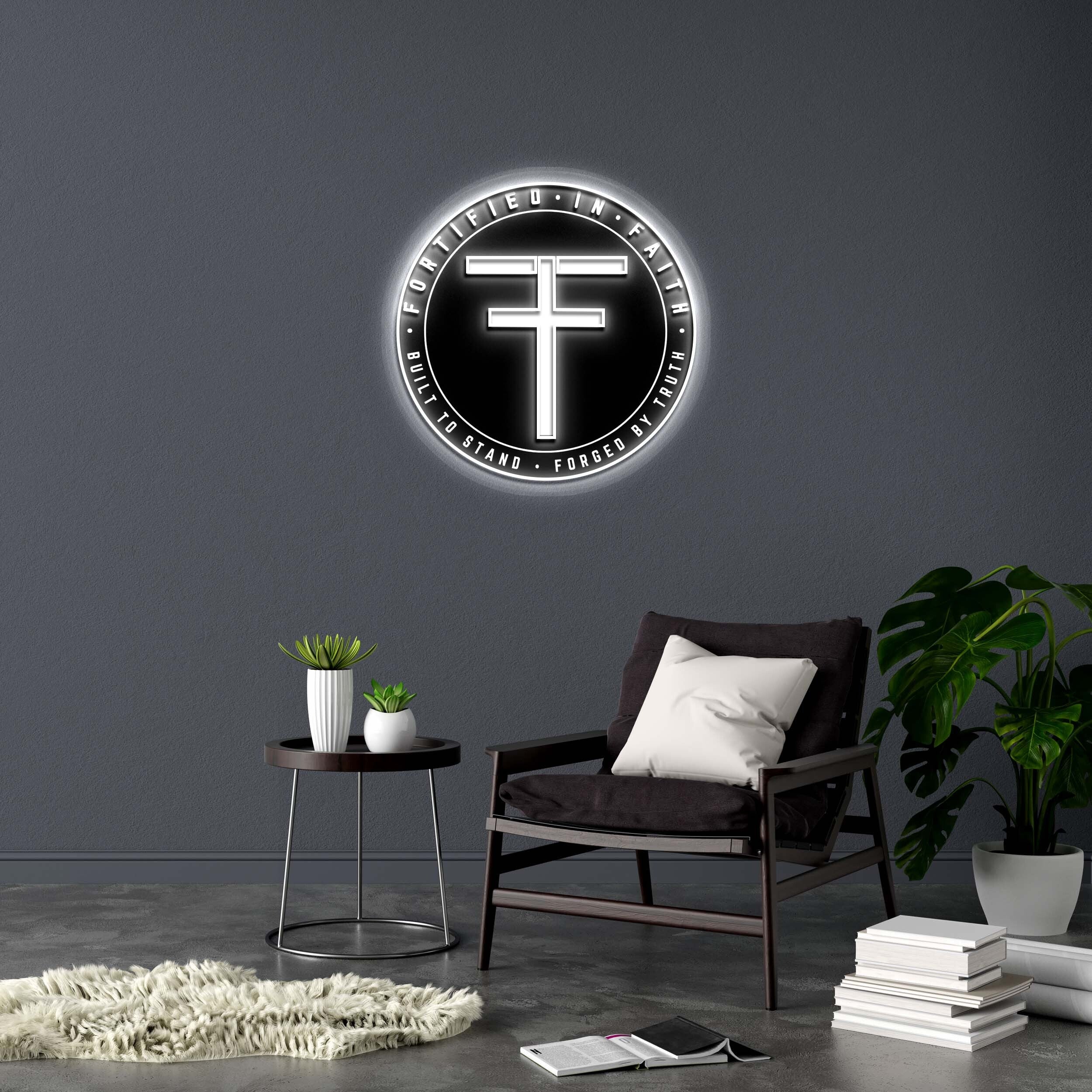 FORTIFIED IN FAITH II (2nd version) - Premium Neon Artwork - Image 2