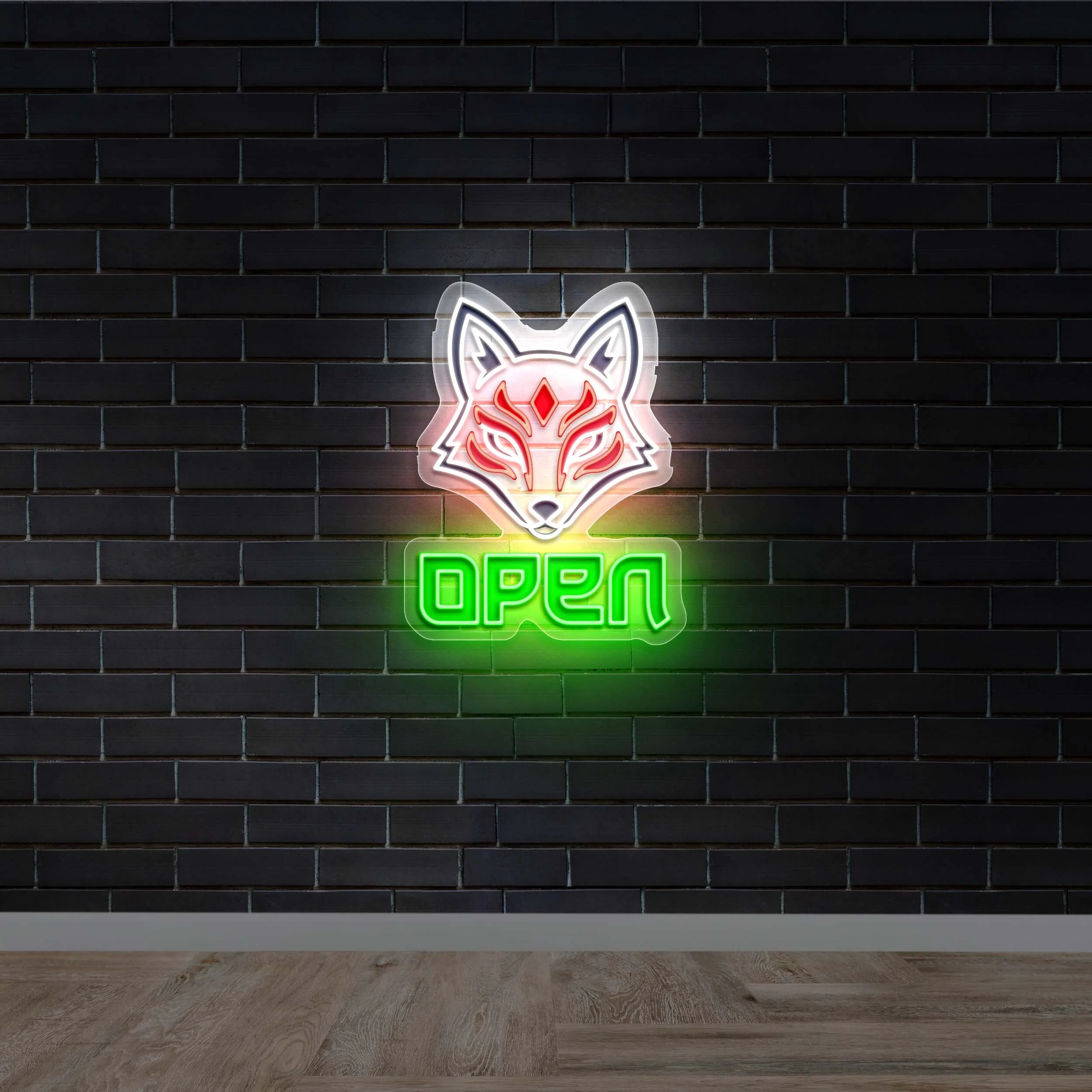 FOX MASK - Premium Neon Artwork