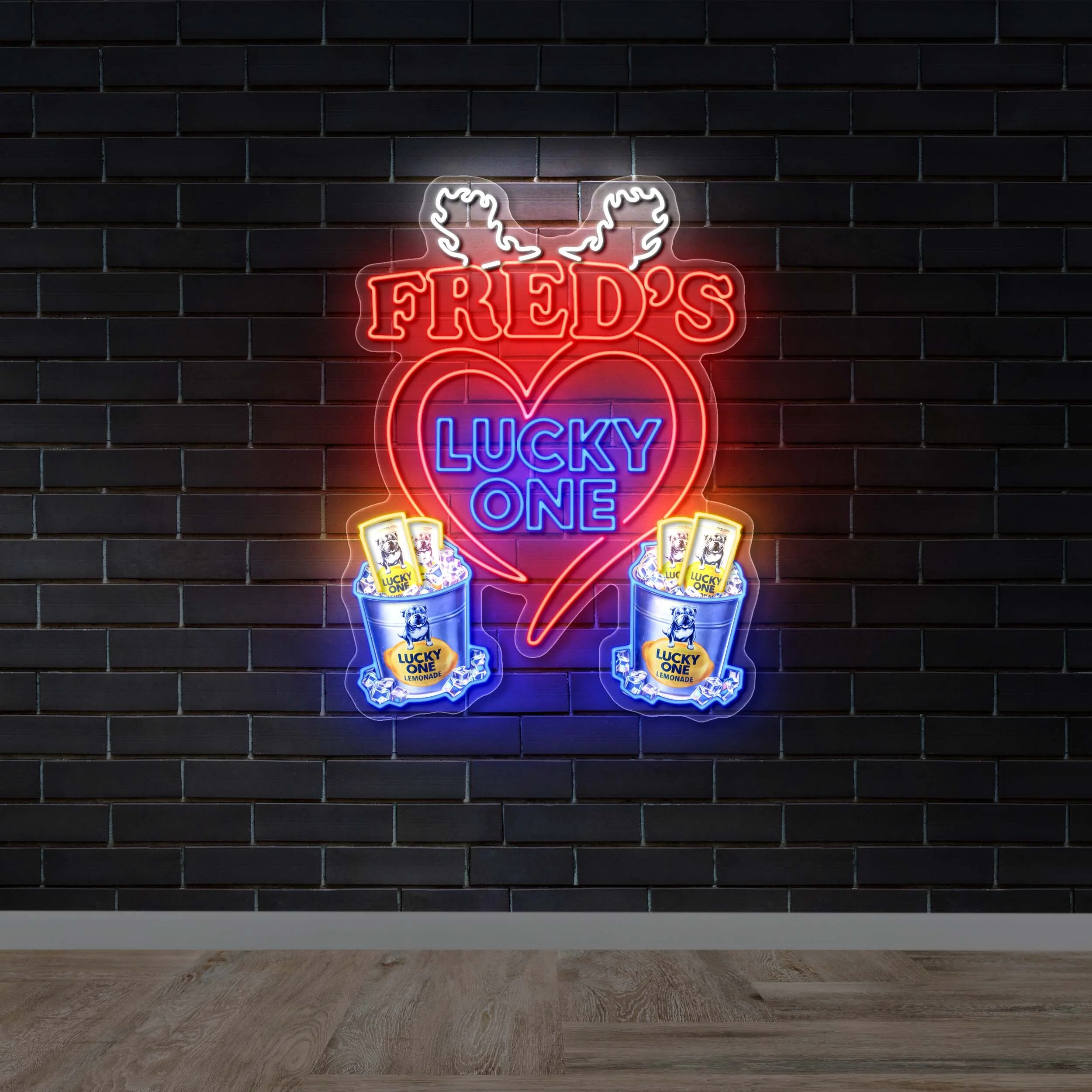 Fred’s Lucky One - Premium Neon Artwork