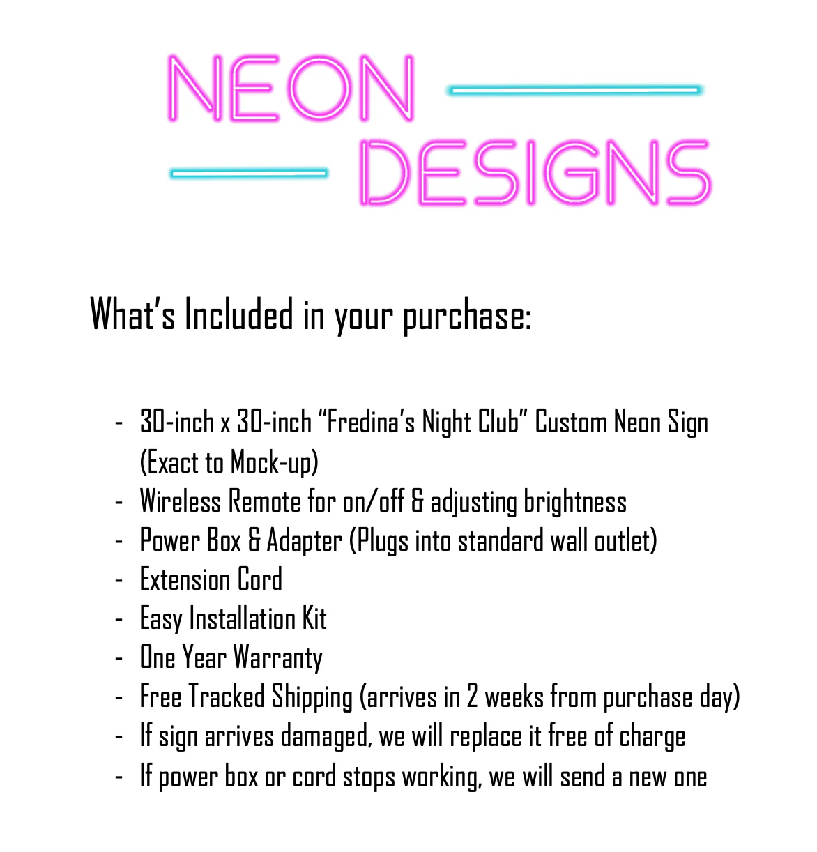 Fredina's Night Club - Premium Neon Artwork - Image 2
