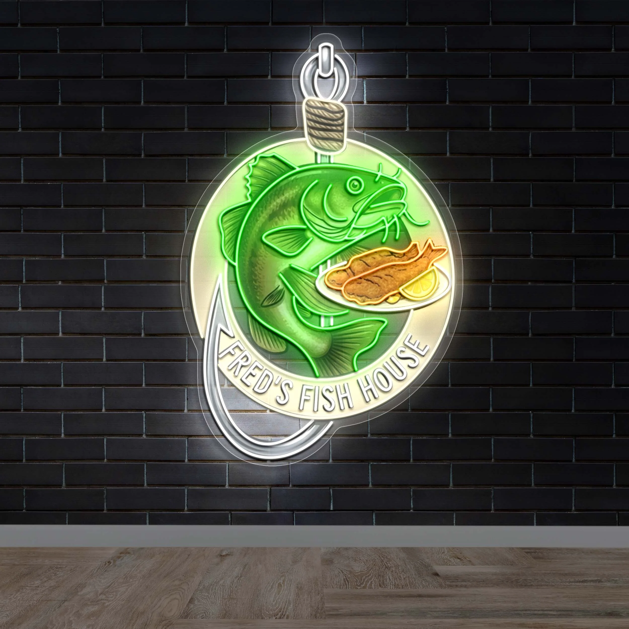 FRED'S FISH HOUSE | 2nd Version - Premium Neon Artwork