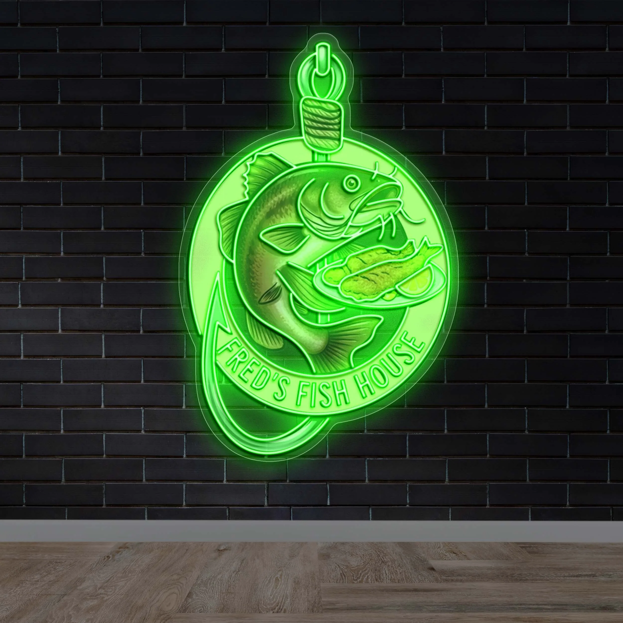 FRED'S FISH HOUSE | 2nd Version - Premium Neon Artwork - Image 3