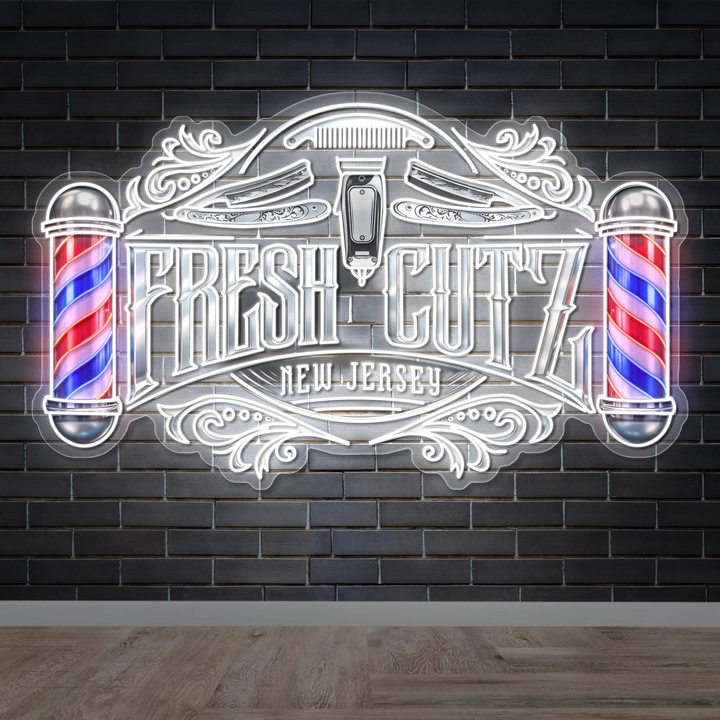FRESH CUTZ - Premium Neon Artwork - Image 2